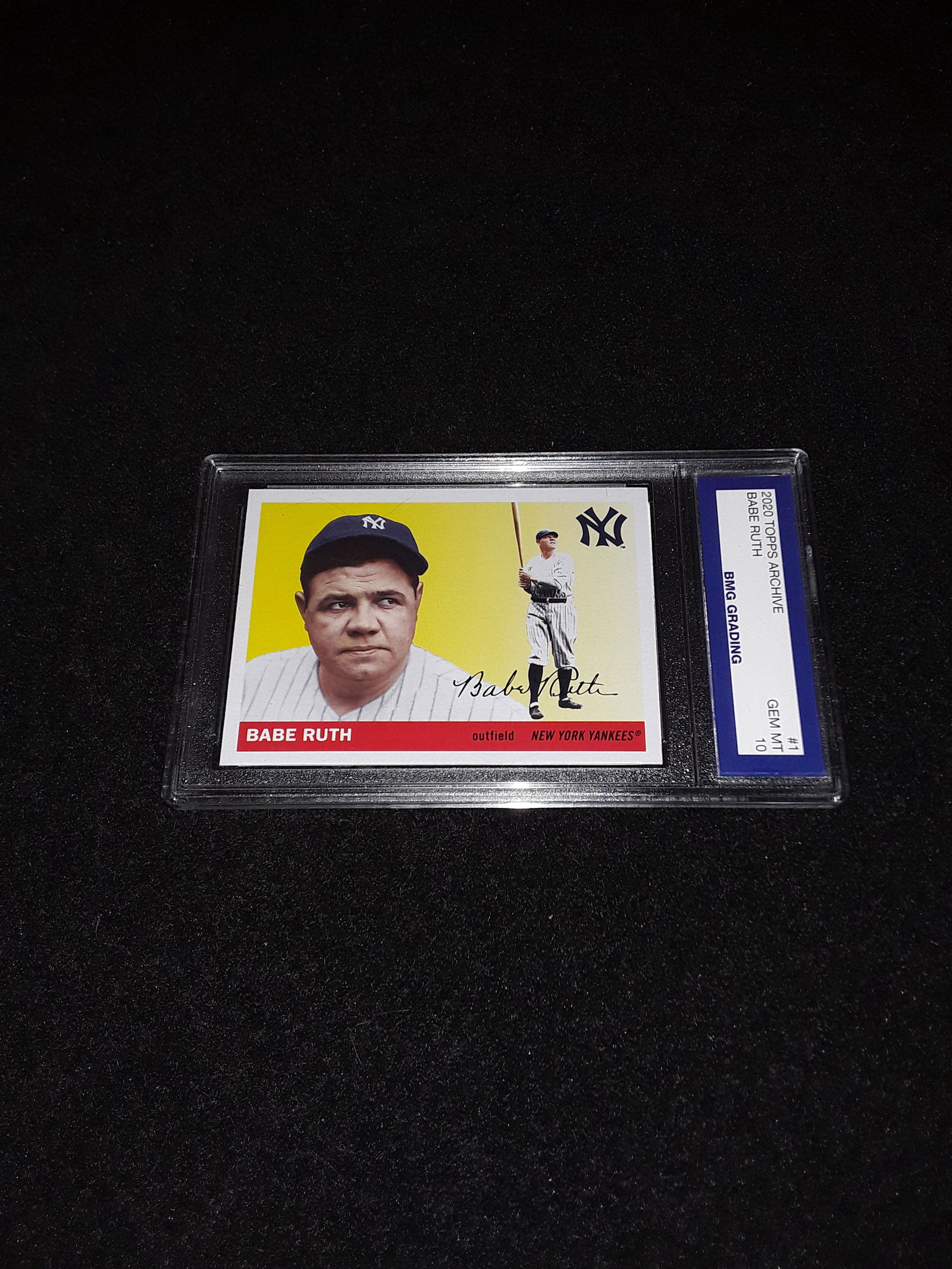 BABE RUTH, 2020 Topps Archive, GEM MT 10 (1 of 1)