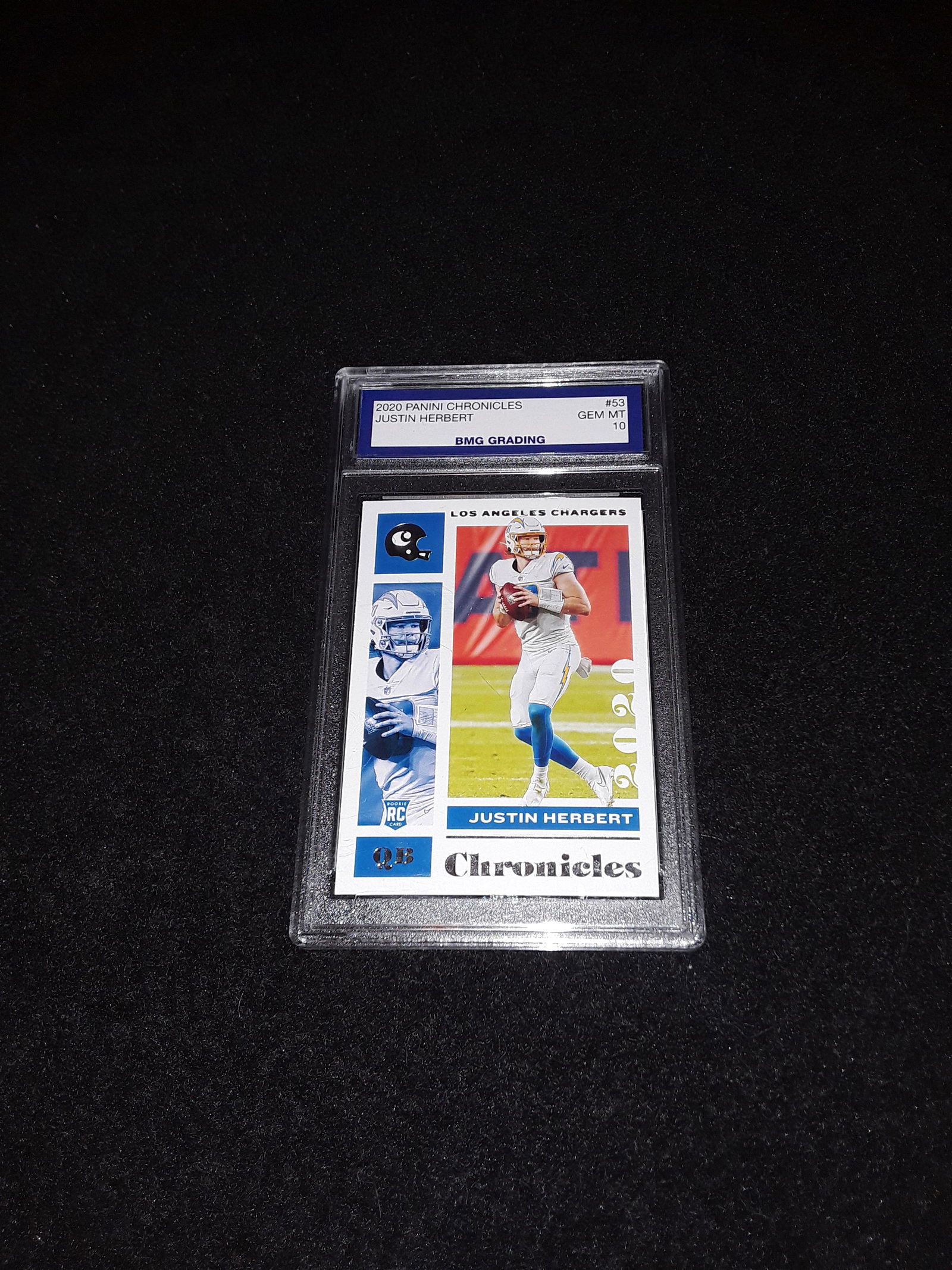 JUSTIN HERBERT, 2020 Panini Chronicles, GEM MT 10 (1 of 1)