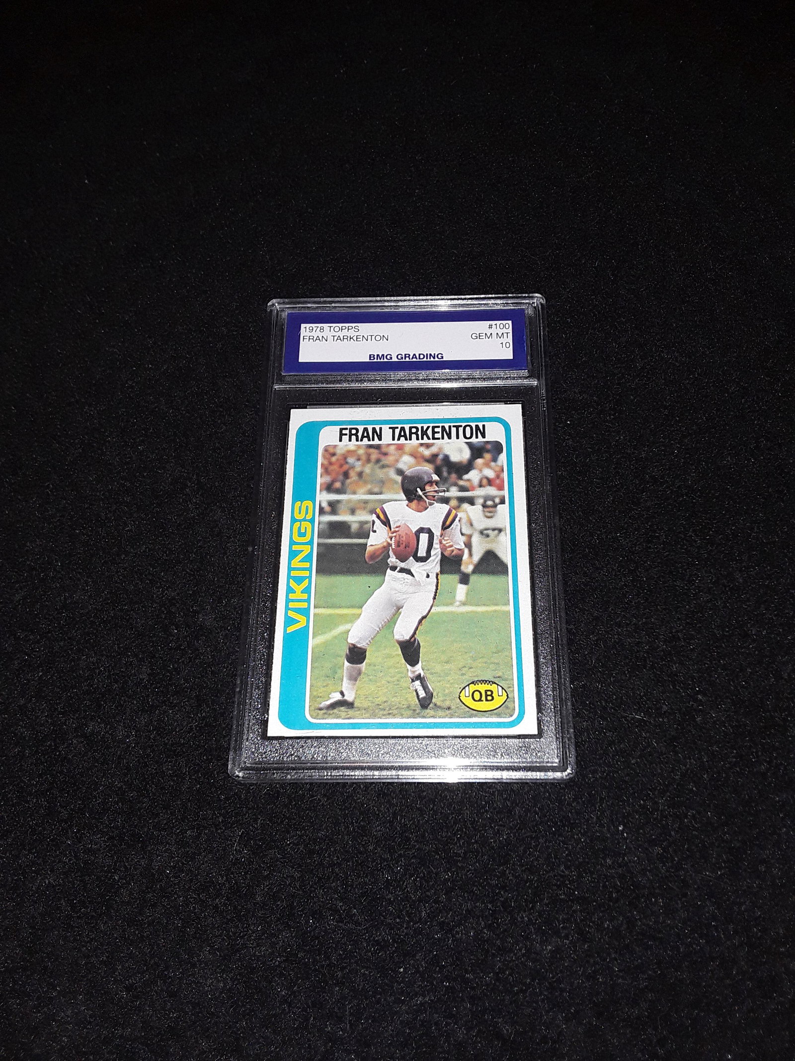 1978 Topps, FRAN TARKENTON, GEM MT 10: GEM MT 10