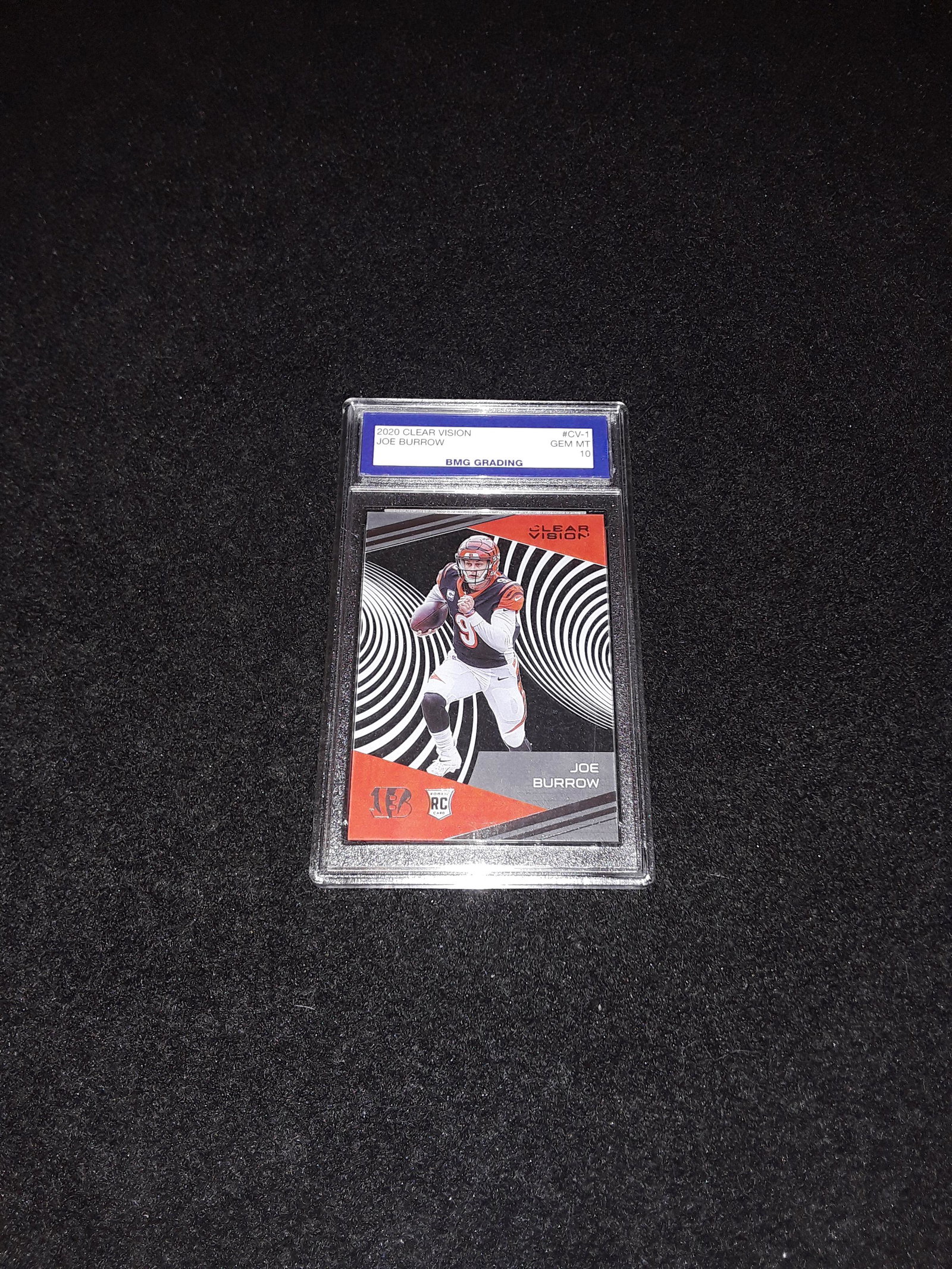 2020 Clear Vision Joe Burrow GEM MT 10 (1 of 1)