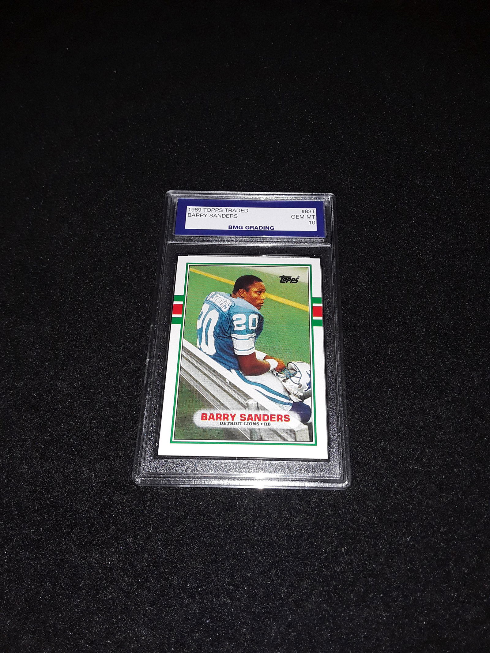 GEM MT 10 1989 Topps Traded Barry Sanders (1 of 1)