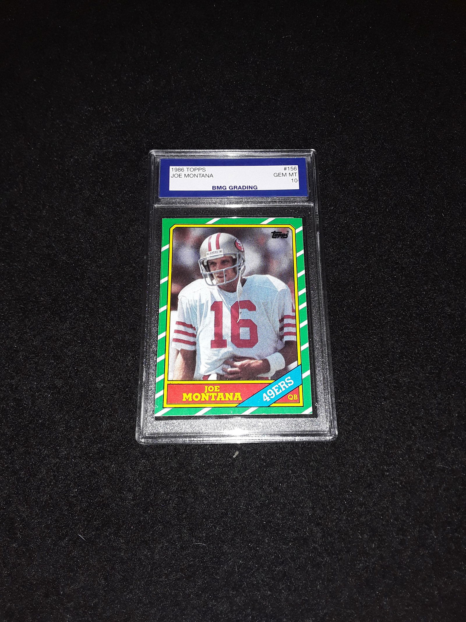 GEM MT 10 1986 Topps Joe Montana (1 of 1)