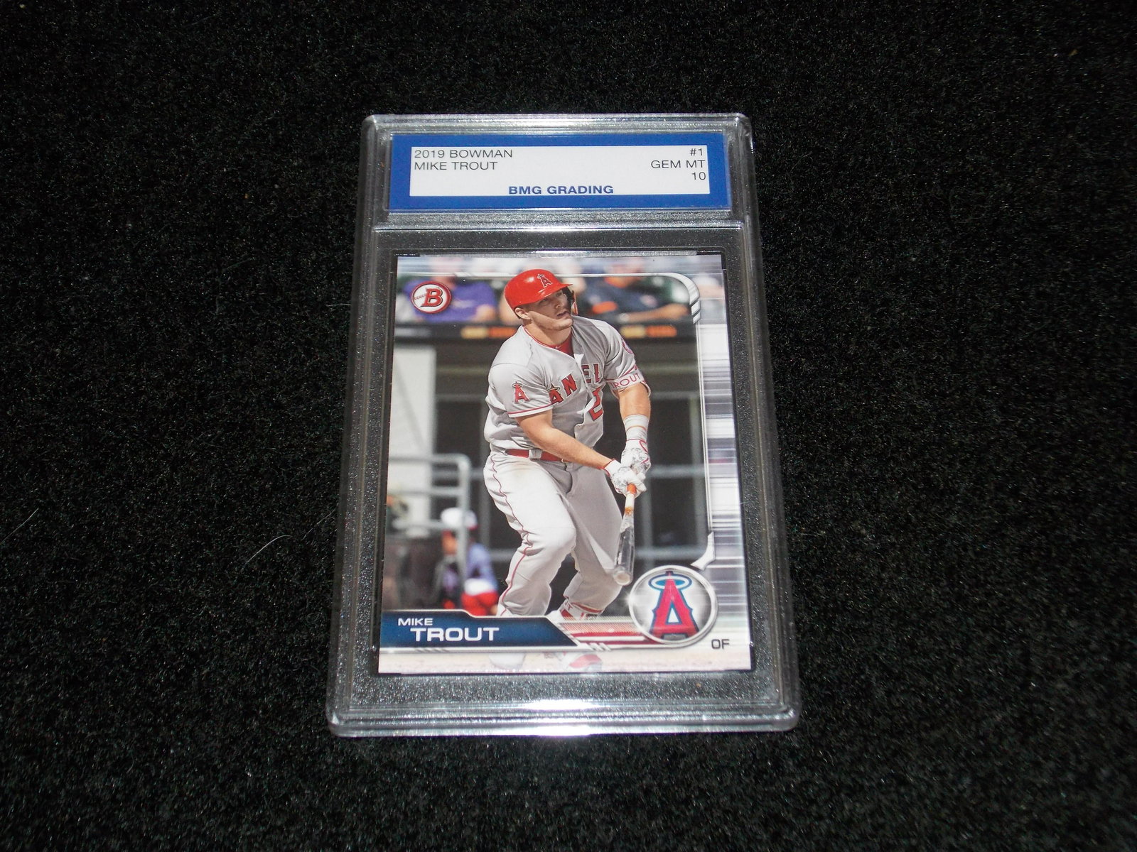 MIKE TROUT, 2019 Bowman, GEM MT 10 (1 of 1)