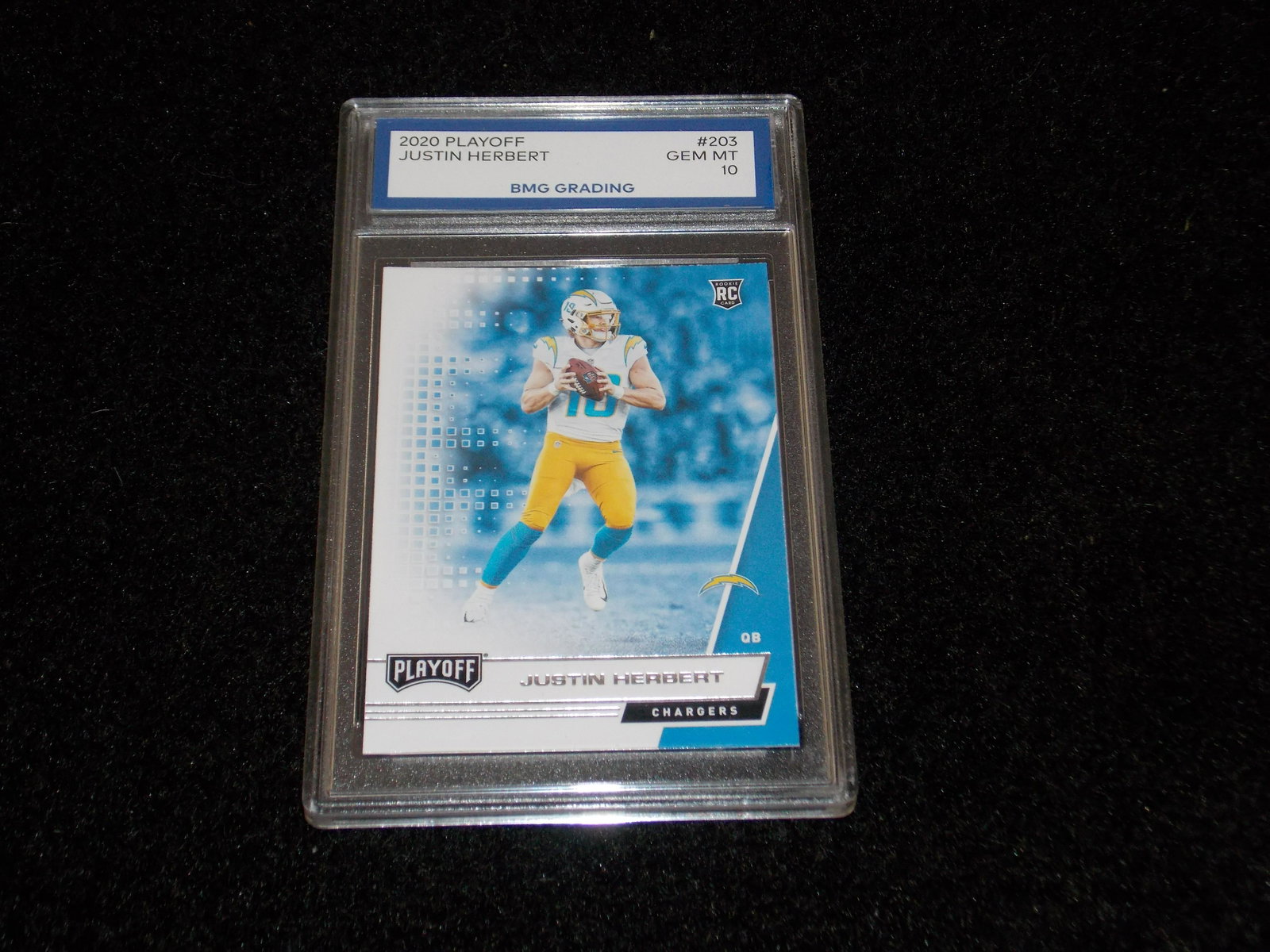 2020 Playoff, JUSTIN HERBERT, GEM MT 10 (1 of 1)