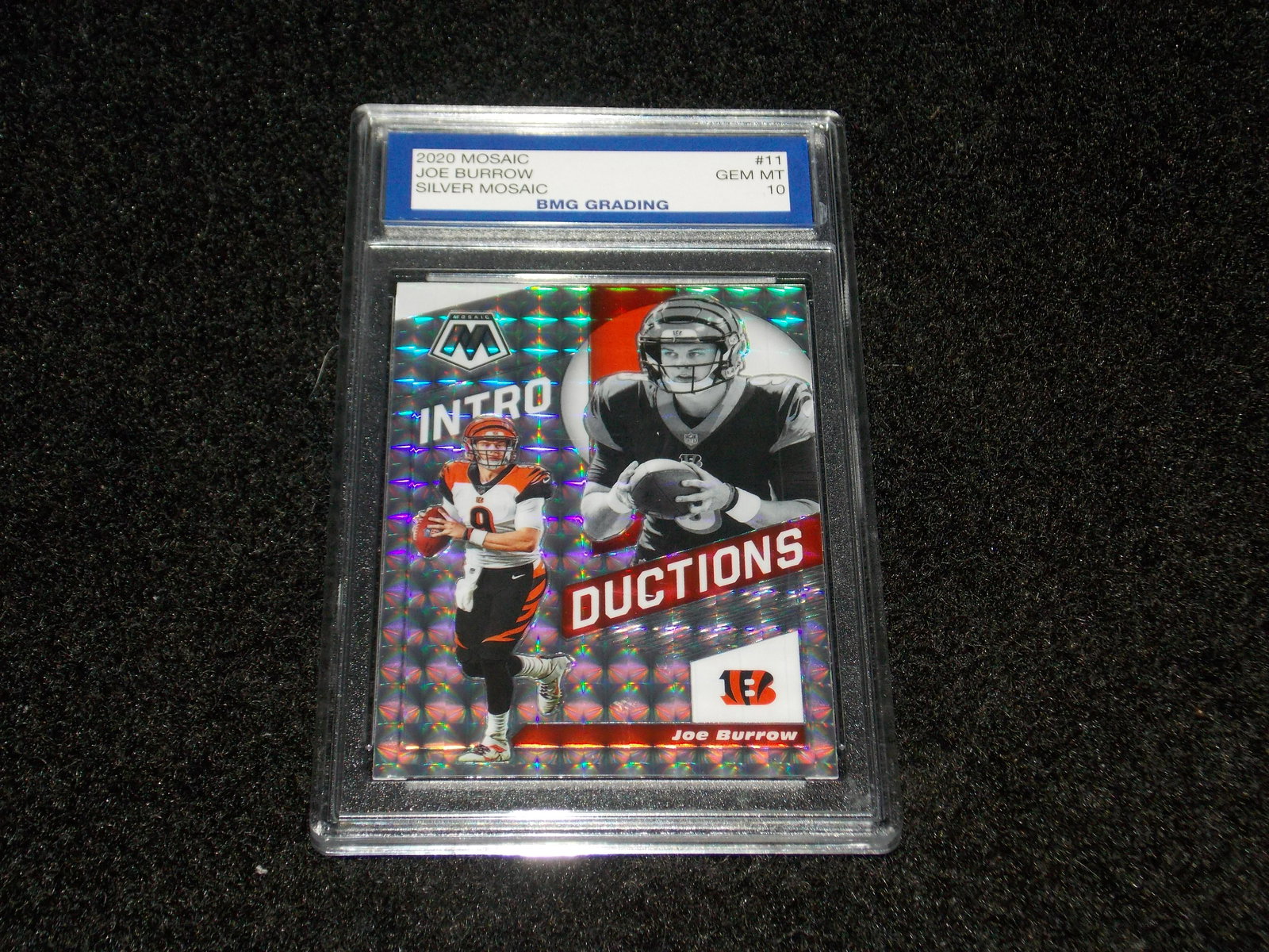 JOE BURROW, 2020 Mosaic, SILVER, GEM MT 10 (1 of 1)