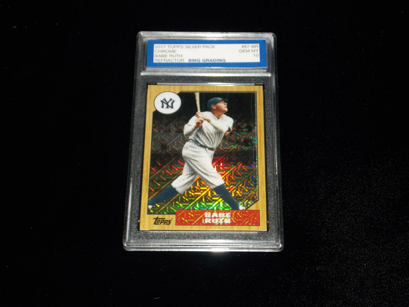 2017 Topps Silver Pack Chrome, BABE RUTH, GEM MT 10 (1 of 1)