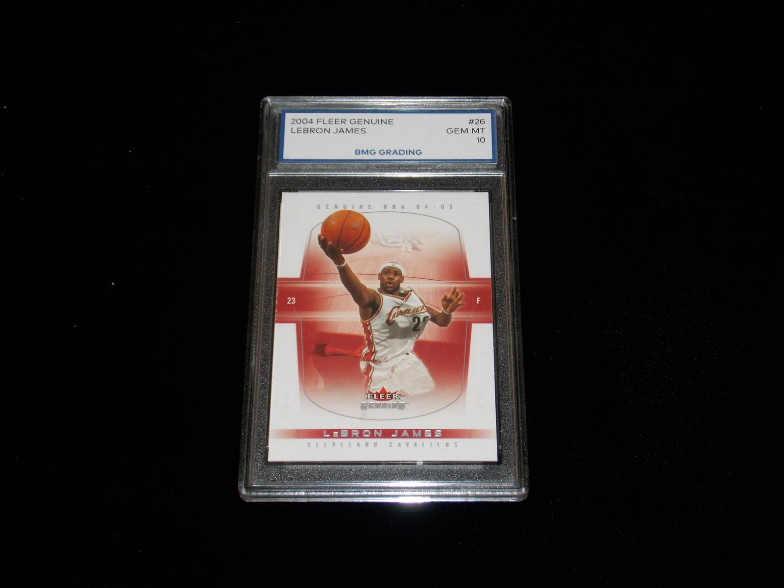 LEBRON JAMES, 2004 Fleer Genuine, GEM MT 10 (1 of 1)