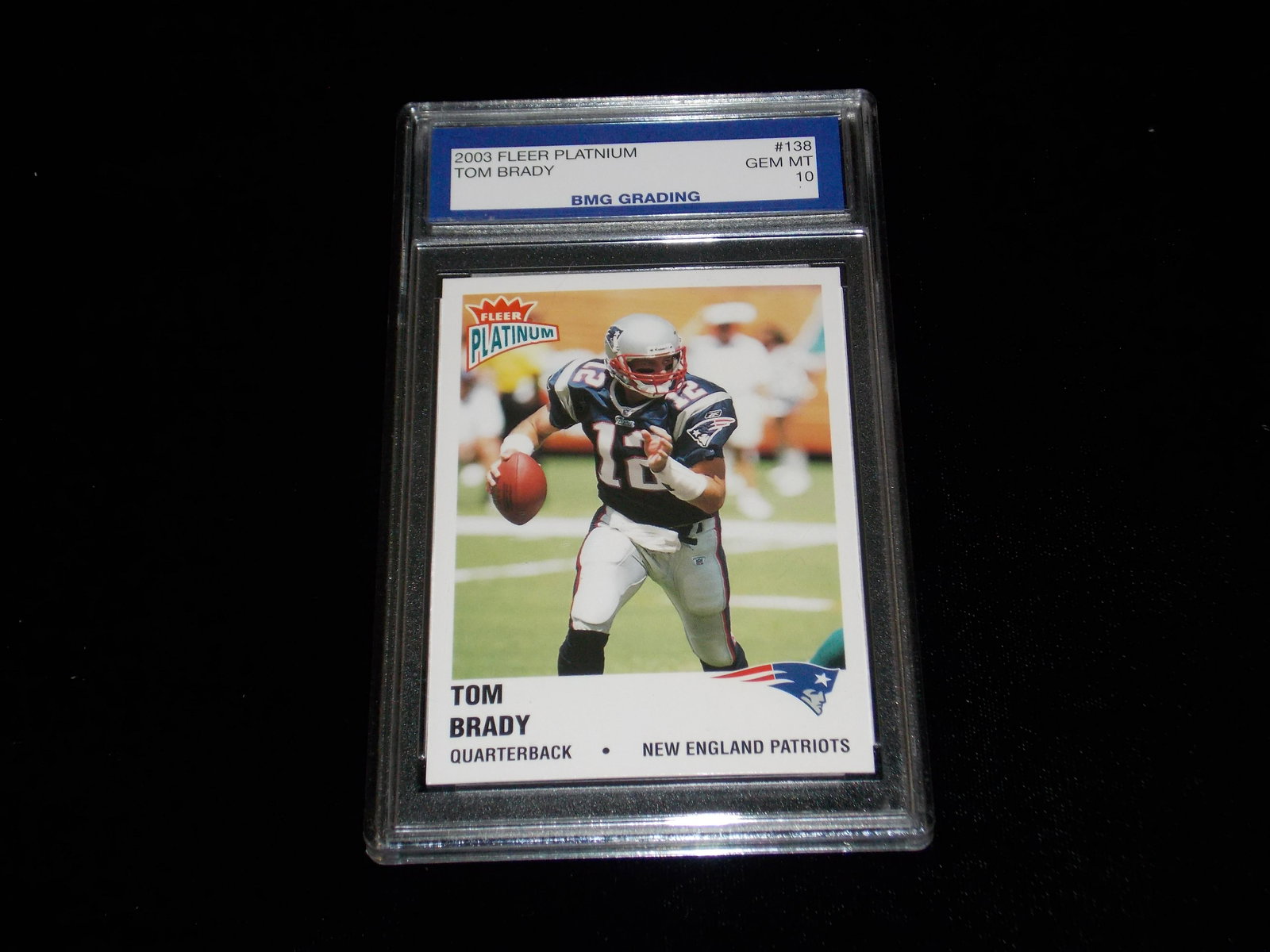 2003 Fleer Platinum, Tom Brady, GEM MT 10 (1 of 1)