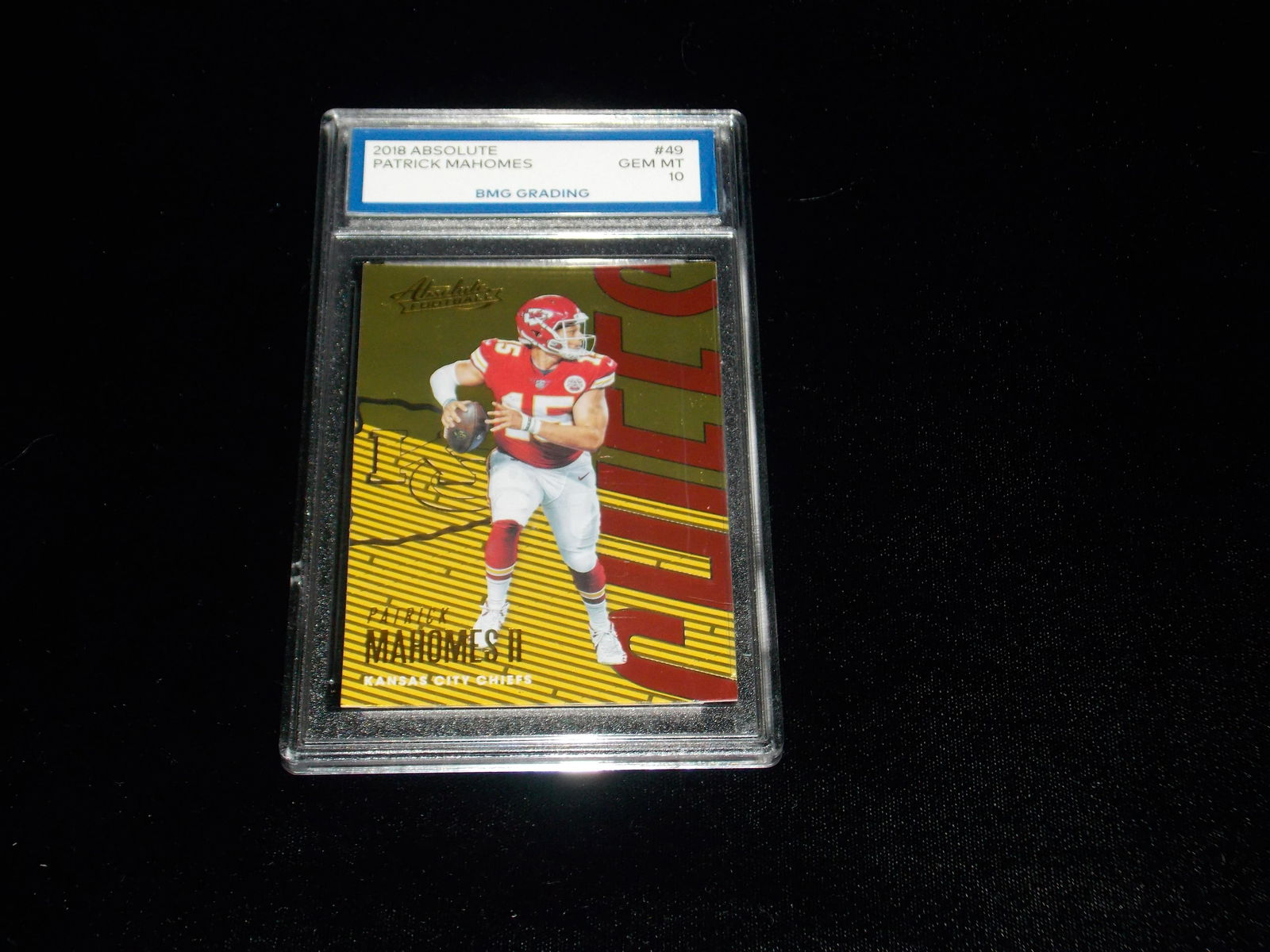2018 Absolute, PATRICK MAHOMES, GEM MT 10 (1 of 1)