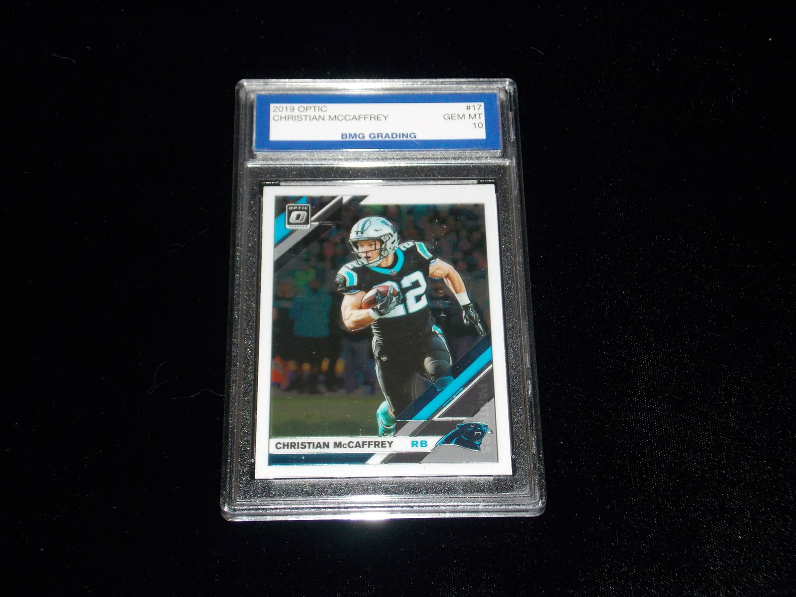 CHRISTIAN MCCAFFREY, GEM MT 10, 2019 Optic (1 of 1)