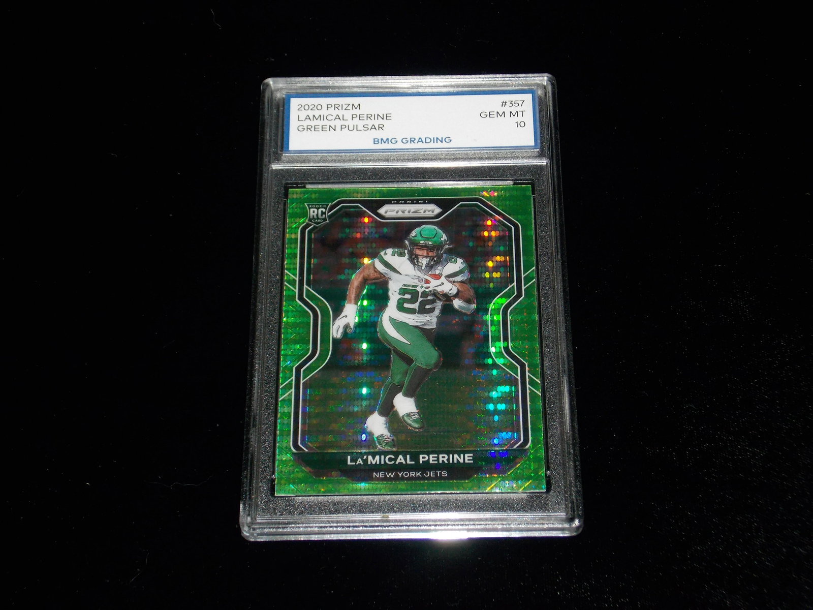 LAMICAL PERINE, 2020 Prizm, GEM MT 10: Green Pulsar