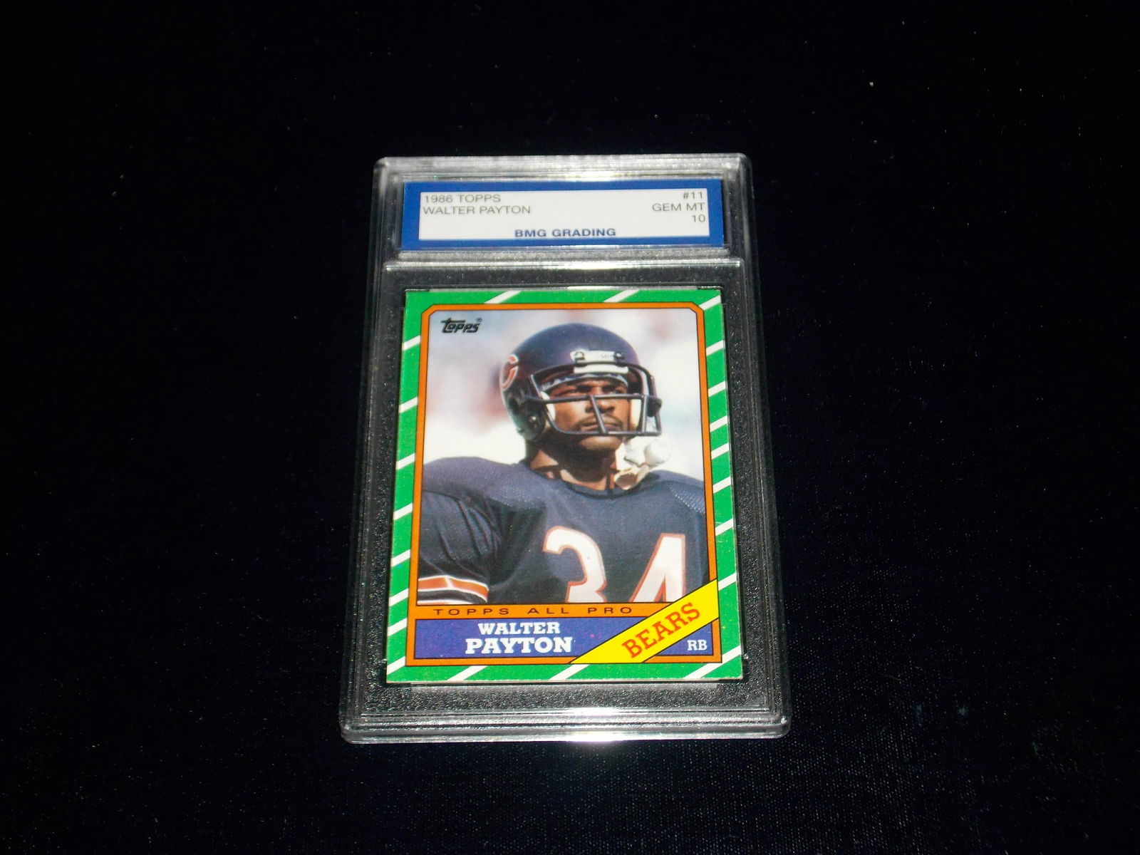 WALTER PEYTON, 1985 Topps, GEM MT 10 (1 of 1)