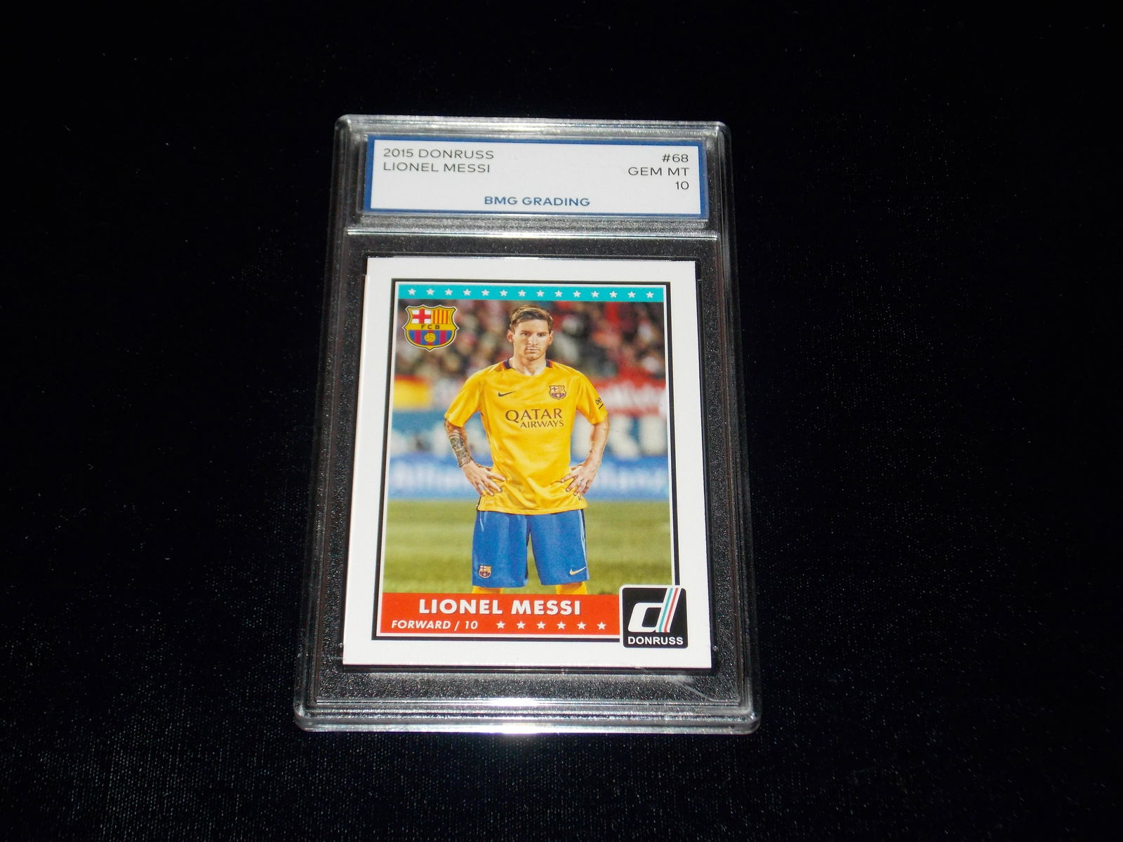 LIONEL MESSI, 2015 Donruss, GEM MT 10 (1 of 1)