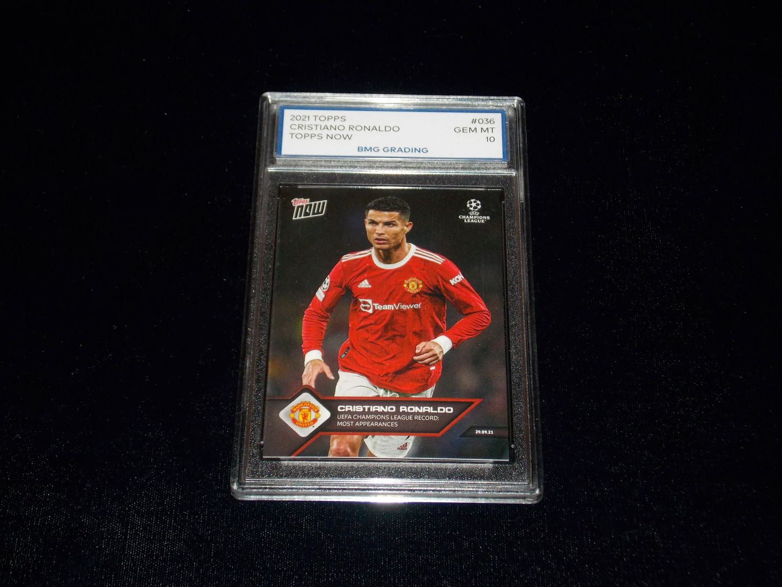 CRISTIANO RONALDO, 2021 Topps, GEM MT 10 (1 of 1)