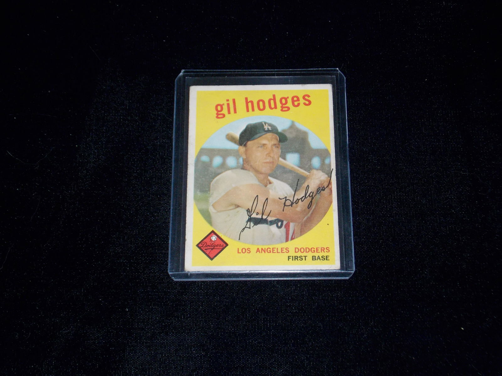 1959 Topps, GIL HODGES, Los Angeles Dodgers (1 of 1)