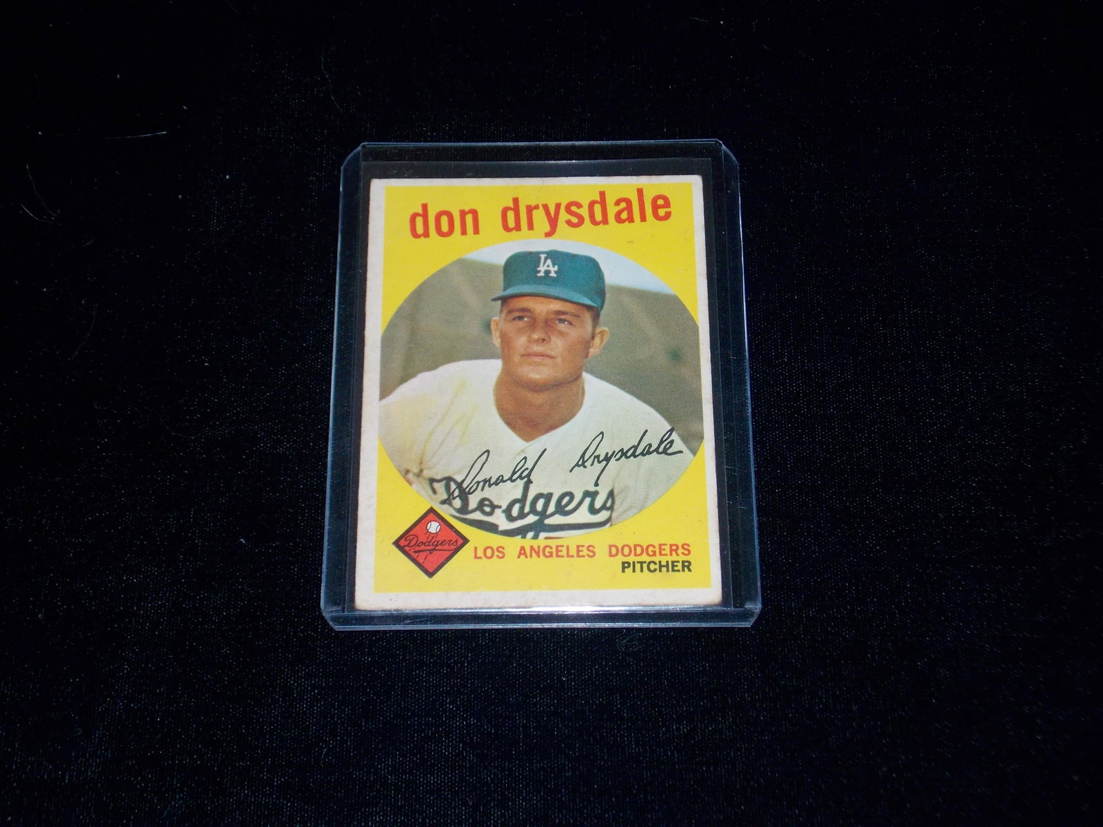 1959 Topps, DON DRYSDALE, Dodgers: 1959 Topps