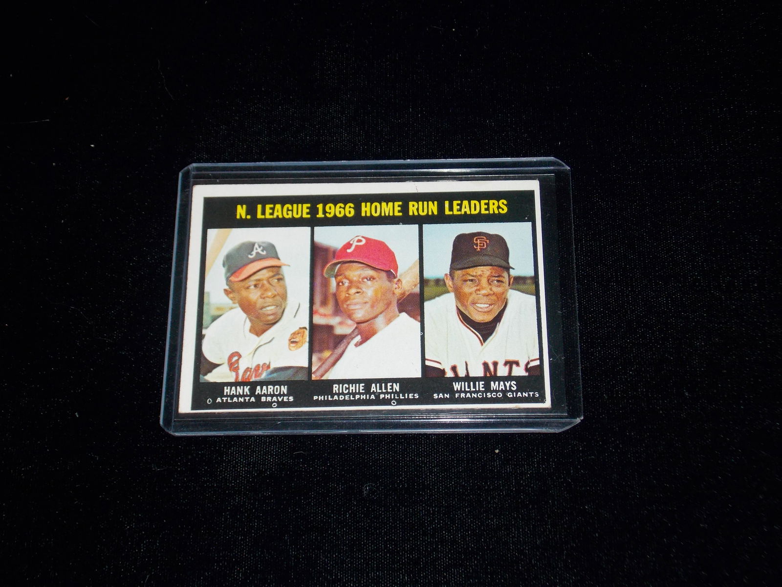 1966 Topps, HANK AARON, Richie Allen, WILLIE MAYS, Home (1 of 1)