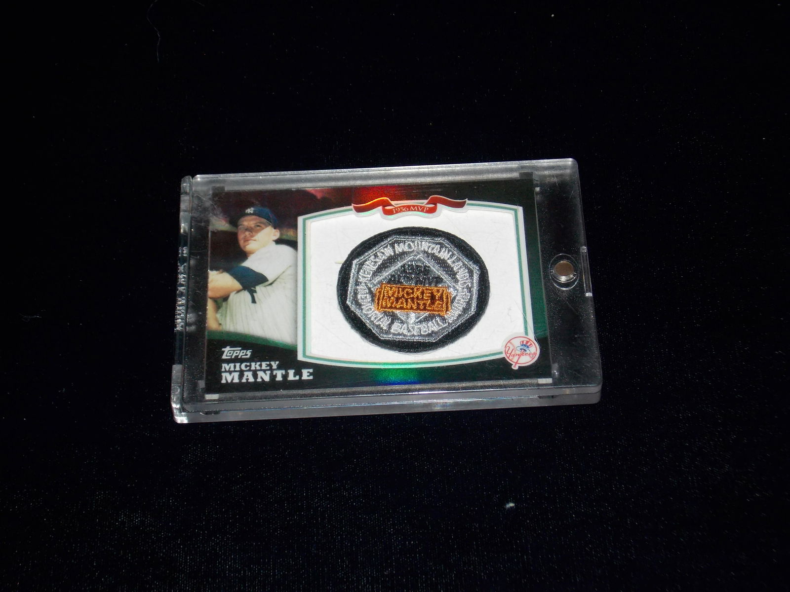 MICKEY MANTLE, 1956 MVP Patch, 2010 Topps (1 of 1)