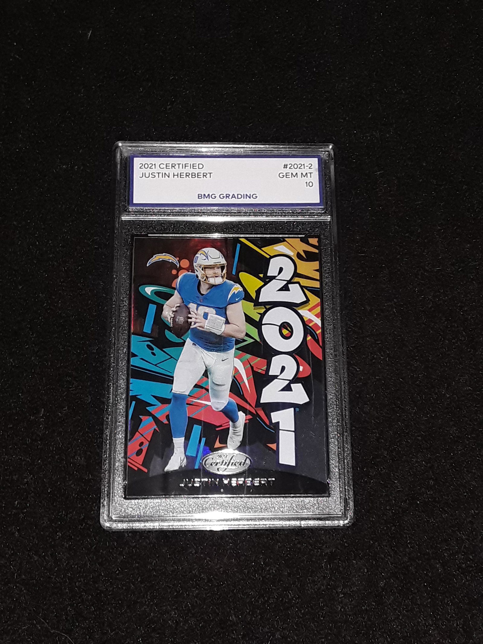 JUSTIN HERBERT, 2021 Certified, GEM MT 10 (1 of 1)