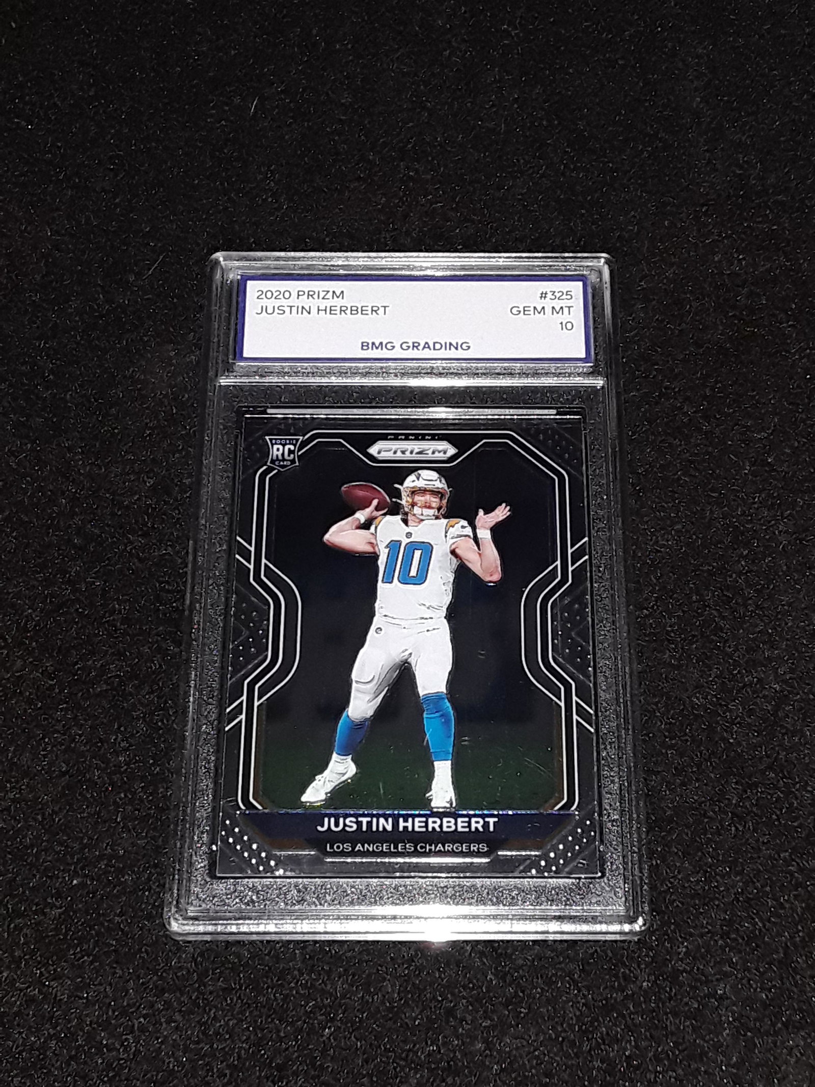 JUSTIN HERBERT, 2020 Prizm, GEM MT 10 (1 of 1)