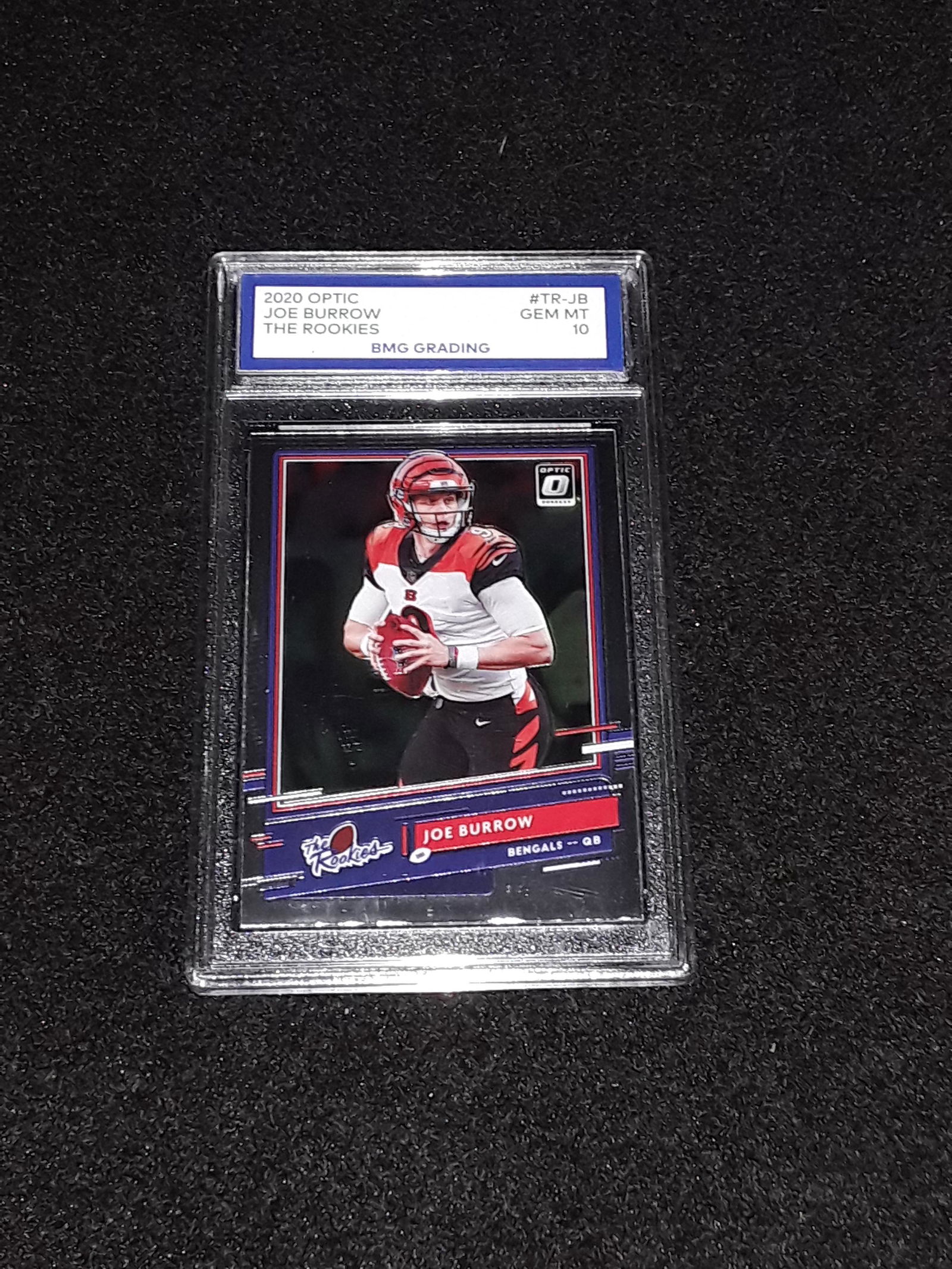 JOE BURROW, 2020 Optic, The Rookies, GEM MT 10 (1 of 1)