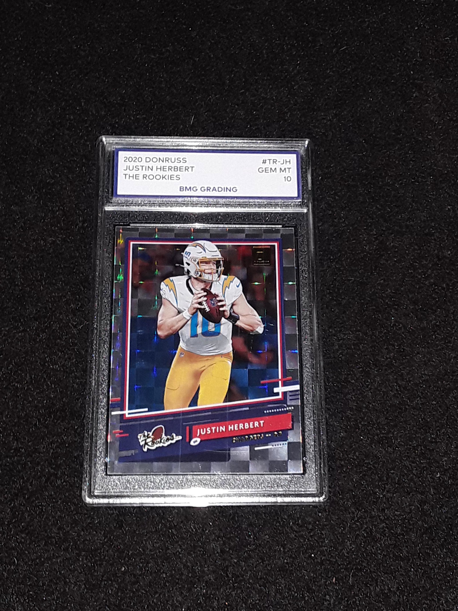 JUSTIN HERBERT, 2020 Donruss, GEM MT 10 (1 of 1)