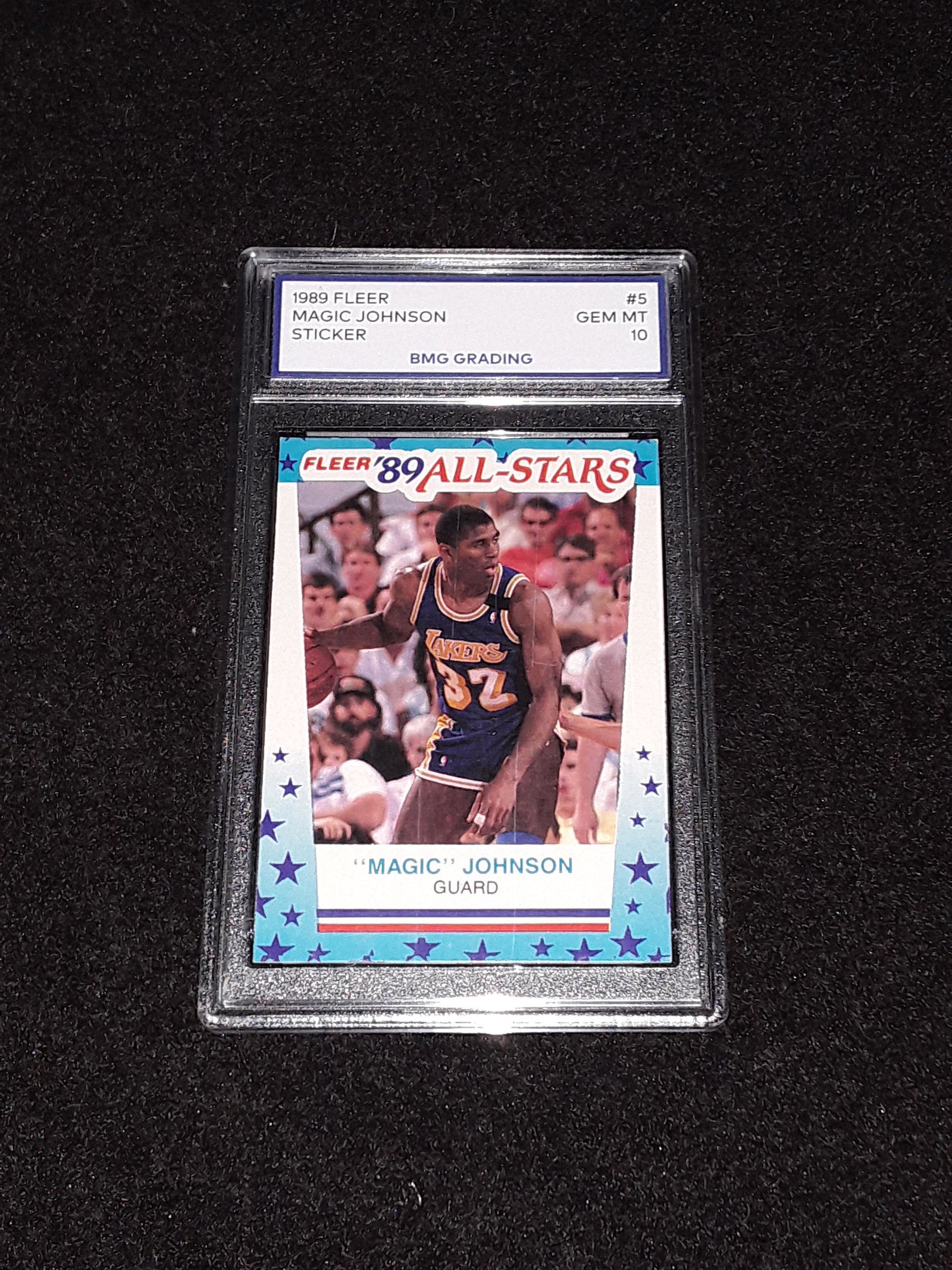 MAGIC JOHNSON, 1989 Fleer, GEM MT 10 (1 of 1)