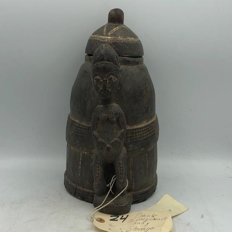 IVORY COAST LASY BAULE FIGURAL WATER VESSEL (1 of 7)