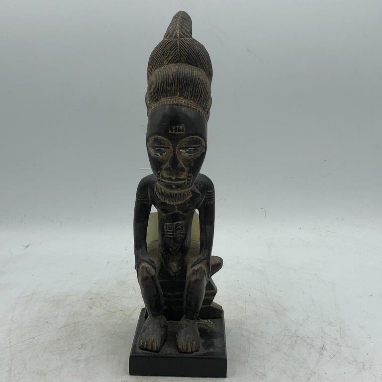 IVORY COAST BAULE FAMILY MALE STATUE 12.25 Inches Tall (1 of 8)