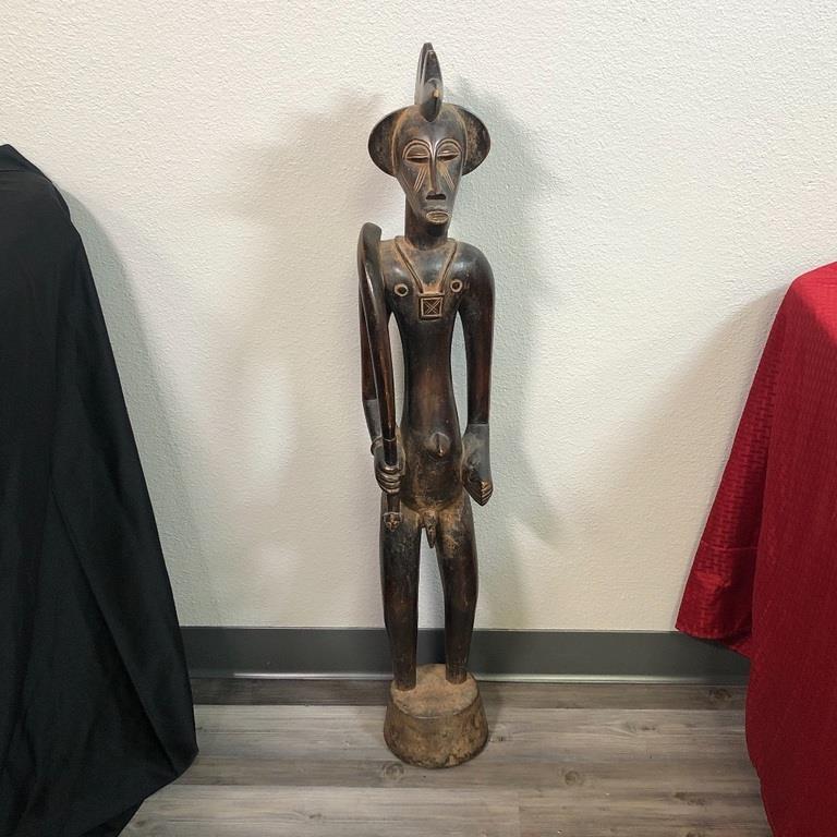 SENUFO DANCE STATUE IVORY COAST 42 inches (1 of 6)