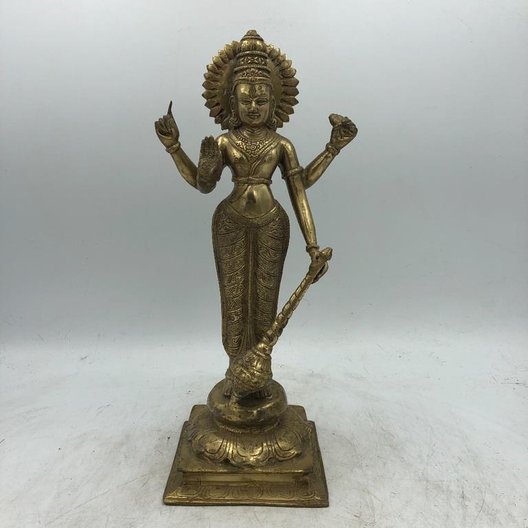 HINDU GODDESS STATUE 14" (1 of 4)