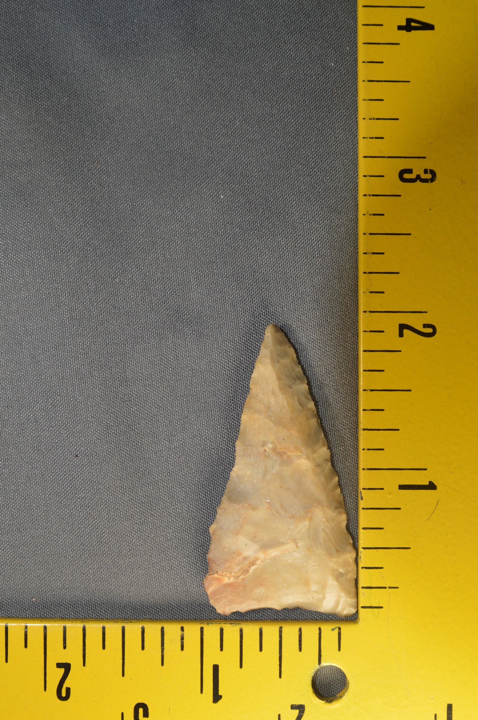 1 7/8" Tortuga. Ex; Museum Collection.: 1 7/8" Tortuga Found in Texas. A great example of this point type. 1" Wide. Ex: Ben Winchester Collection.
