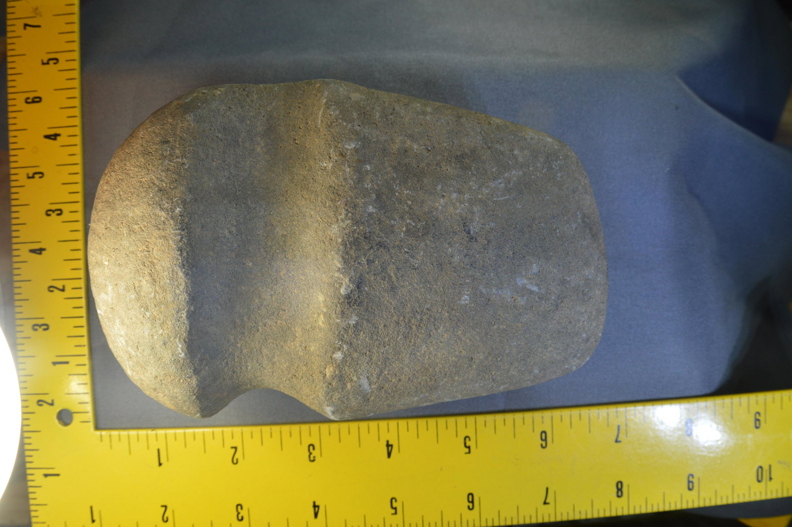 5 3/4" 3/4 Groove Axe. Marion Co. MO.: 5 3/4" 3/4 Groove Axe Found in Marion Co. Missouri. 3 3/4" Wide.