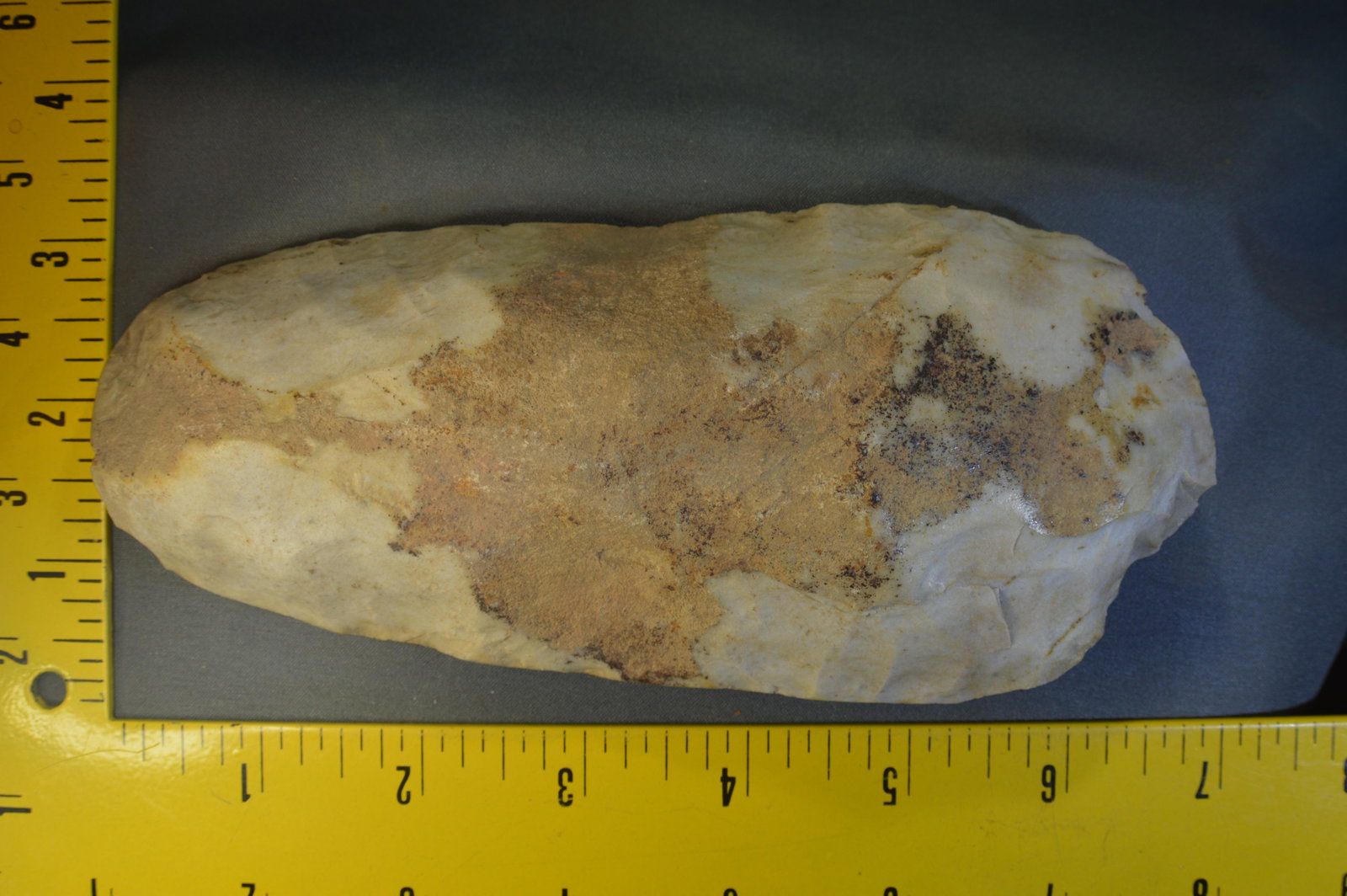 6 3/4" Flint Spade. Madison Co. IL.: 6 3/4" Flint Spade Found in Madison Co. Illinois. 3" Wide