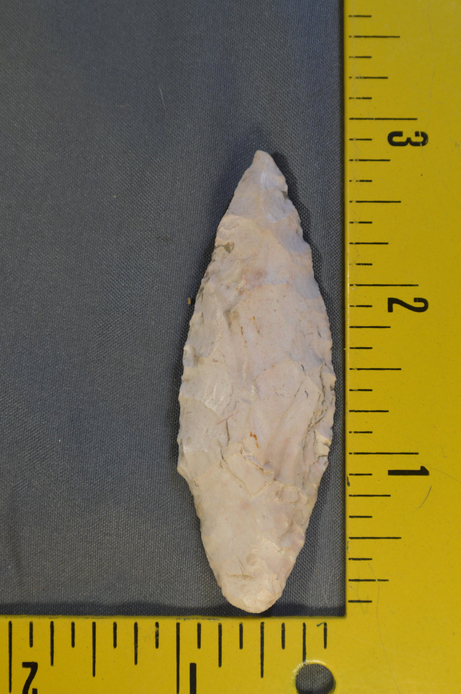 2 3/4" Adena. Pike Co. IL.: 2 3/4" Adena Found in Pike Co. Illinois. 15/16" Wide.