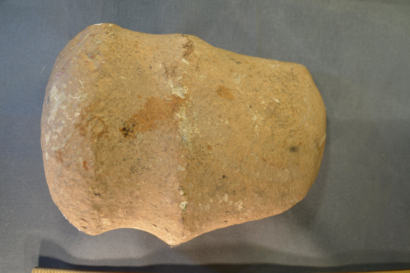 4 9/16" Axe: 3/4 Groove Axe made from Cotton Rock, Found by Charles Smith in Jersey Co. Illinois