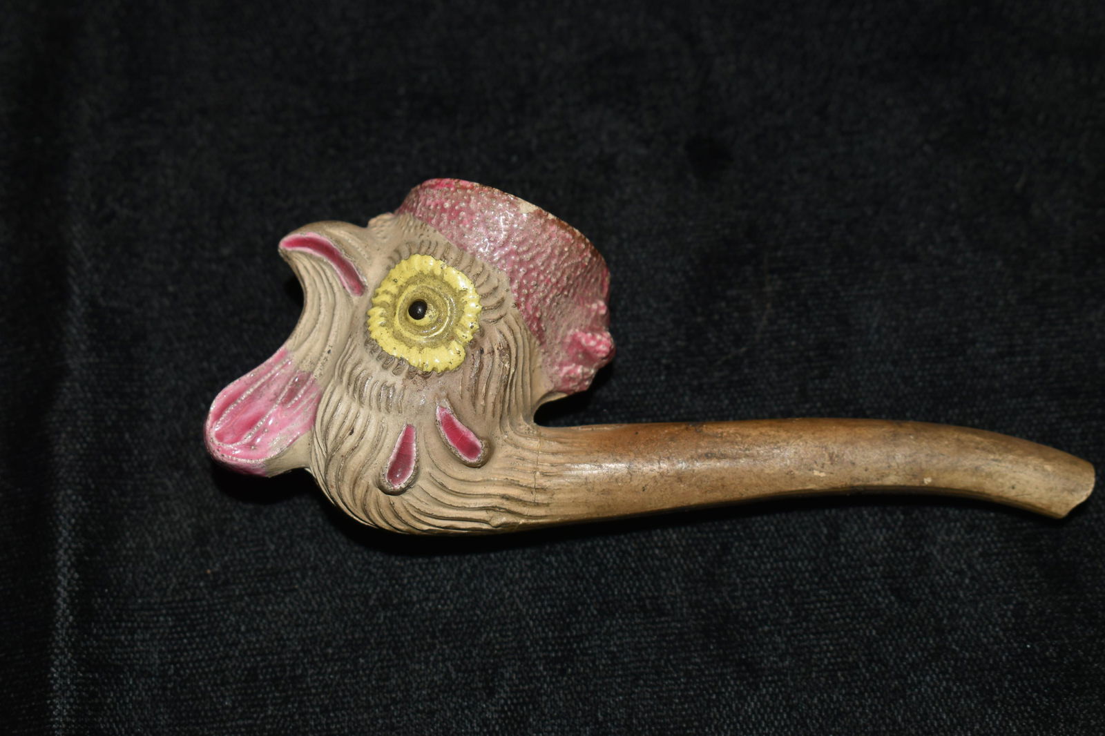 3 7/8" Clay Chicken Trade Pipe (1 of 6)