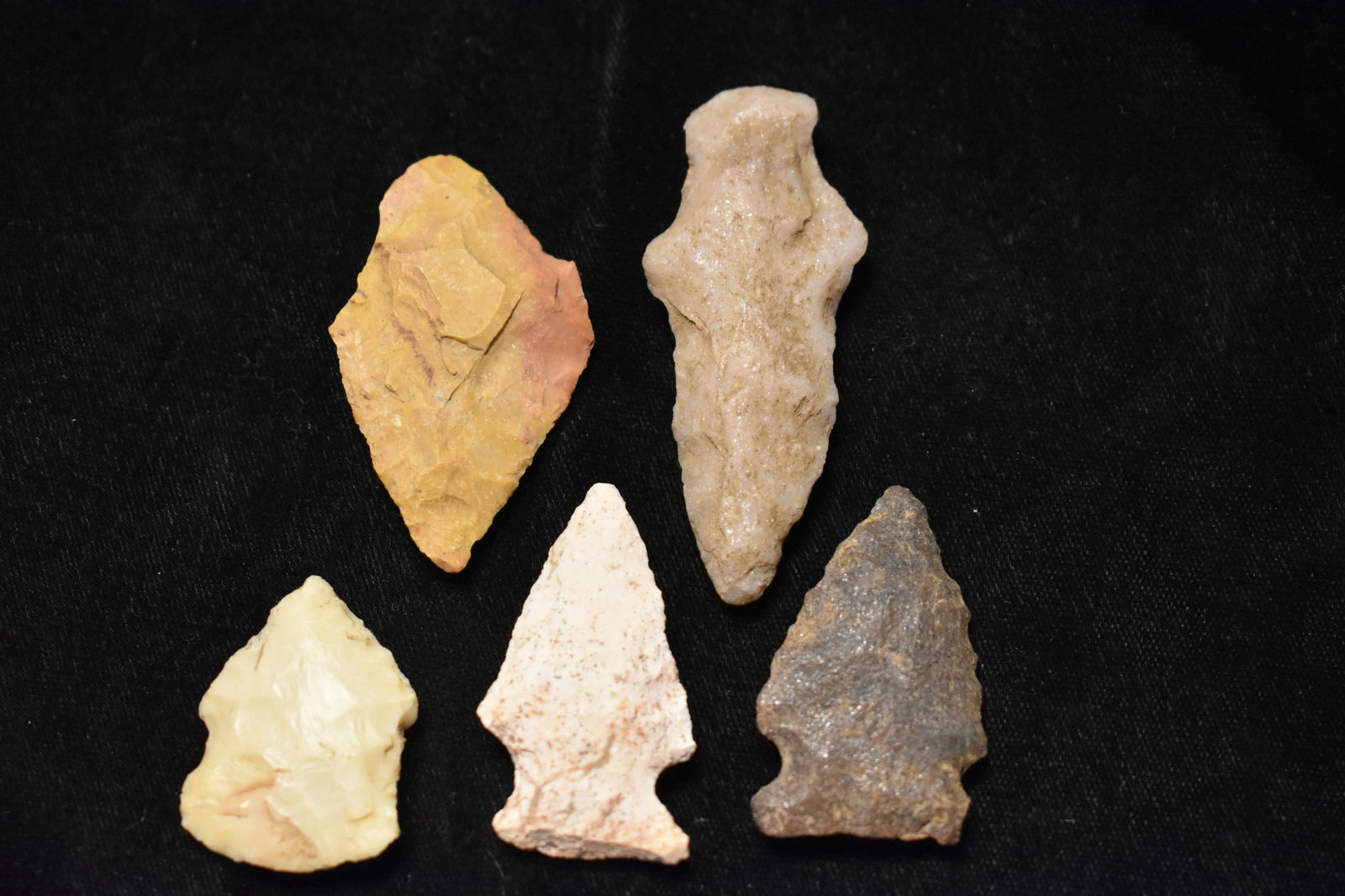 5 Arrowheadsfrom St, Francois County, Mo (1 of 3)