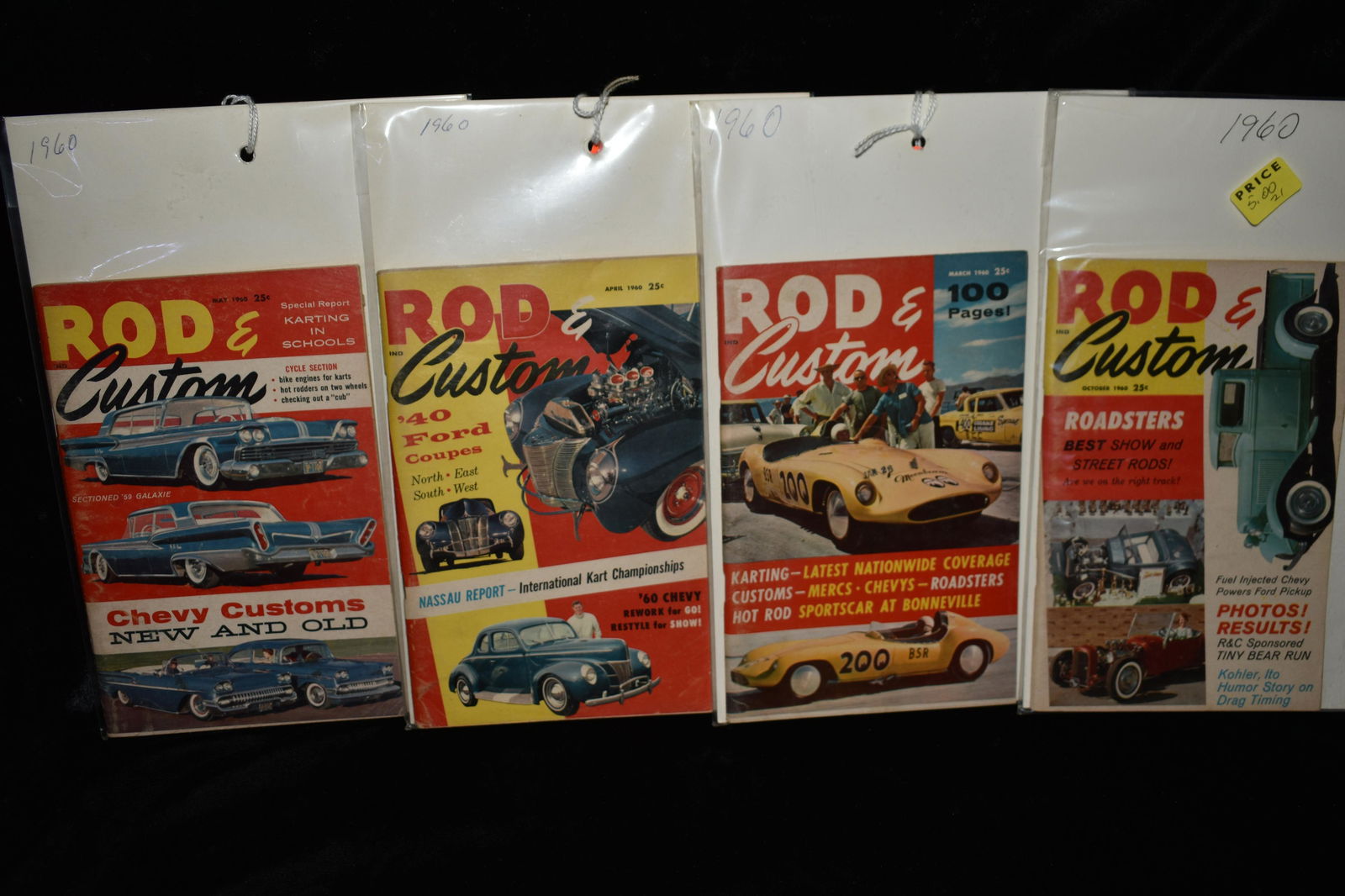 12 ROD & CUSTOM Car Magazines 1958-1961 (1 of 4)