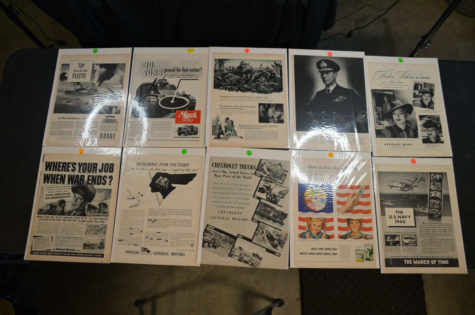 10 Advertisement Pages Military Related (1 of 4)