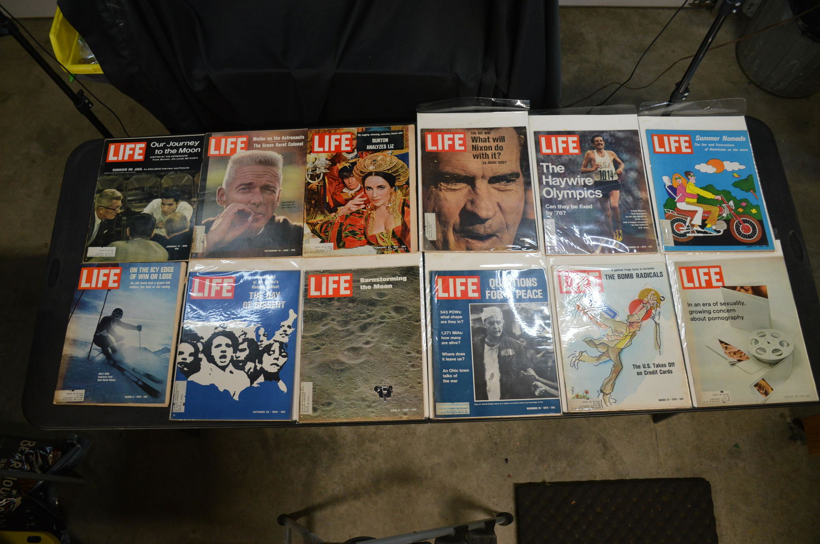 12 Life Magazines from the 60's & 70's (1 of 4)