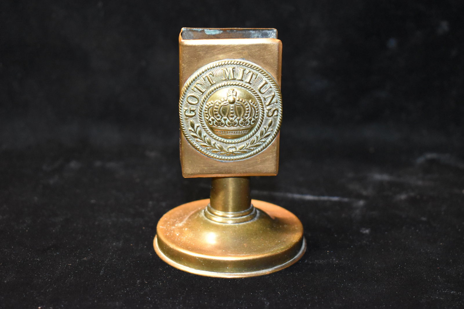 WW1 GOT MIT UNS German Matchbox Holder (1 of 5)