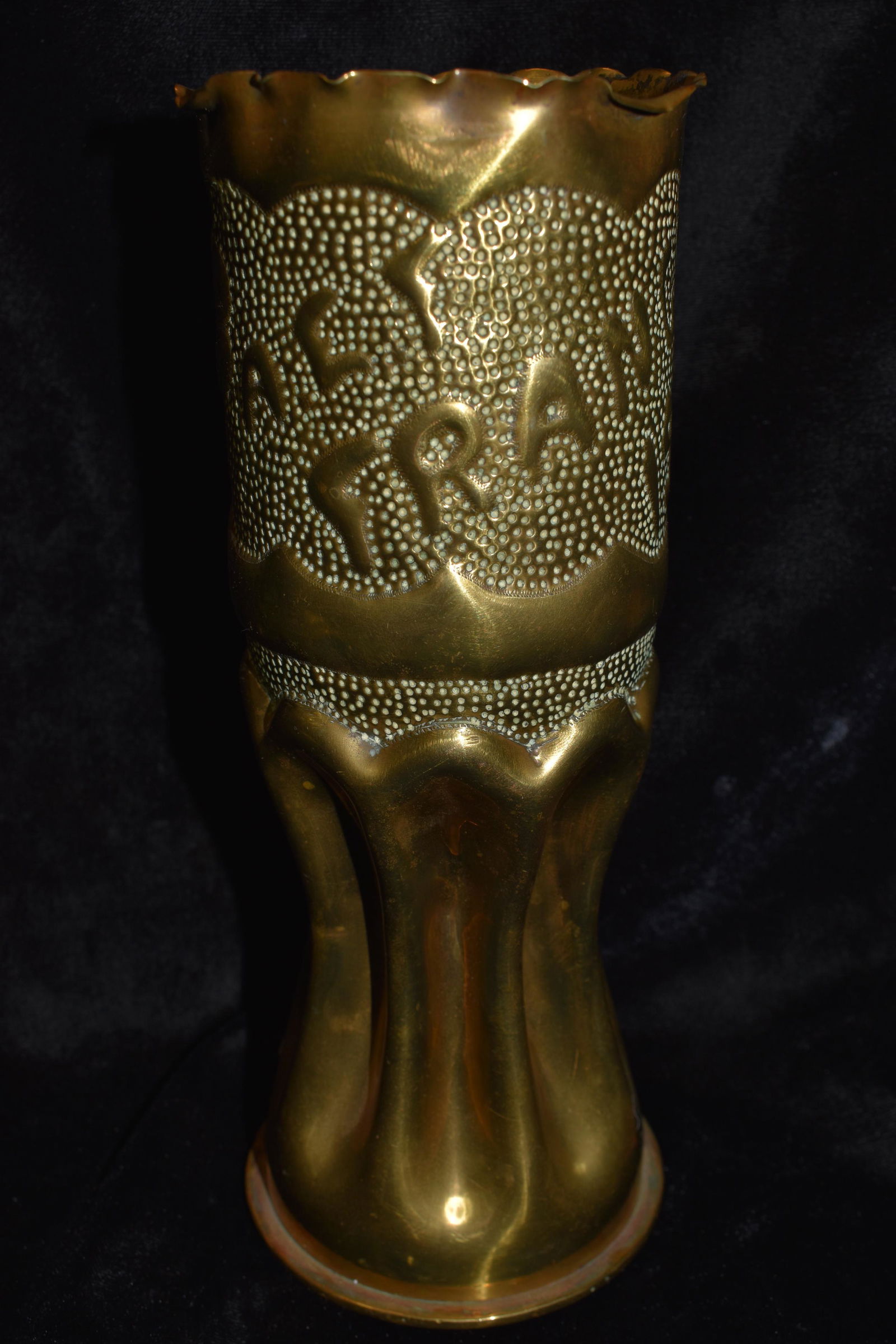 75MM GERMAN ARTILERY SHELL AEF FRANCE 1919 TRENCH ART (1 of 5)