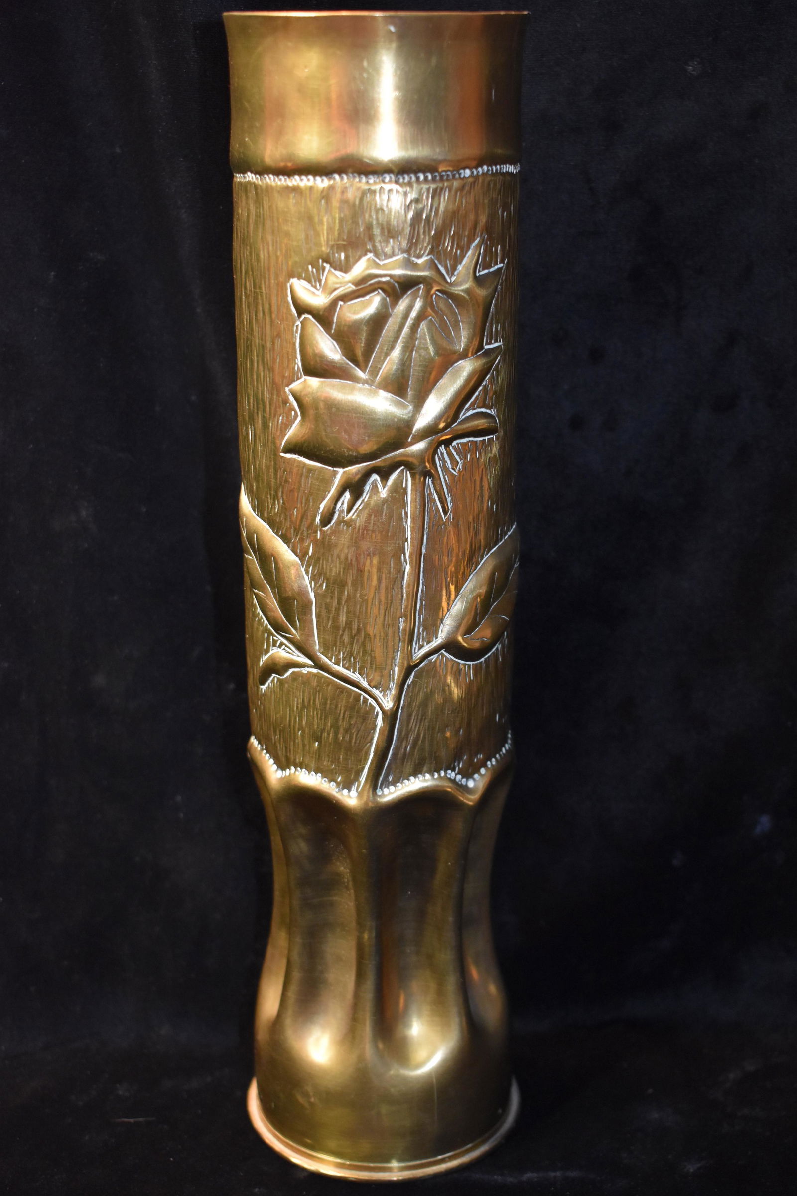 1916 Ornate WWl Trench Art 75MM Artillery Shell (1 of 5)