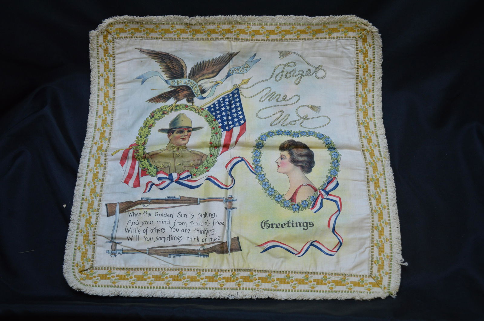 Forget Me Not WW1 Era Pillow Case (1 of 5)