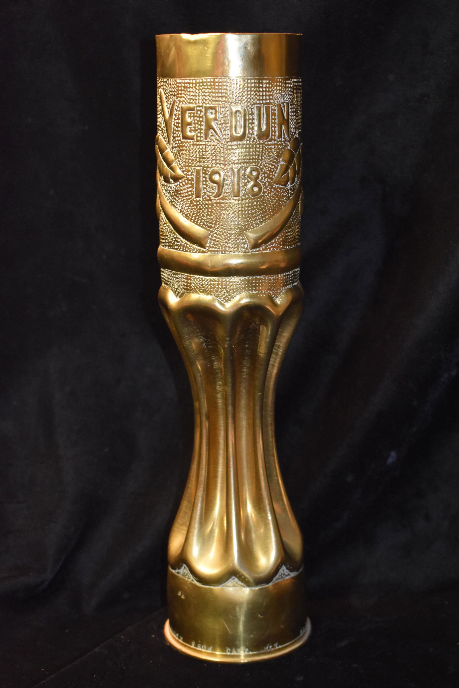 75 MM 1918 VERDUN TRENCH ART SHELL CASING (1 of 5)