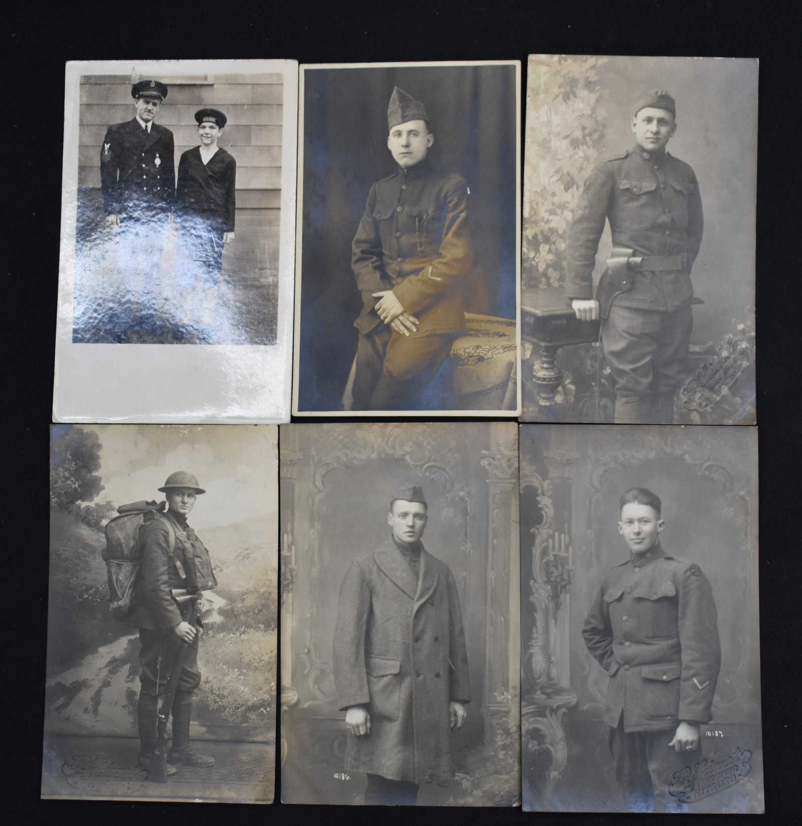 6 Photograph Postcards From During WW1: Some were taken in Germany during or just after WW1. Great quality photography.