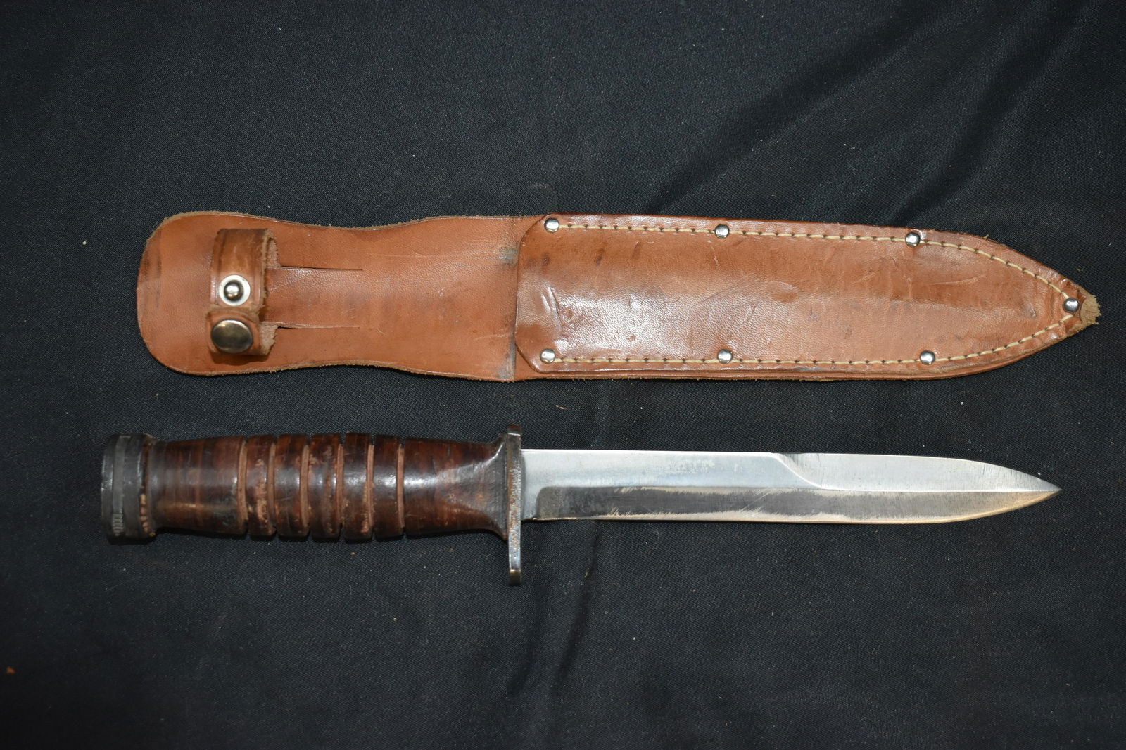 Kutmaster USA Military style knife with sheath 6 1/2'' (1 of 8)