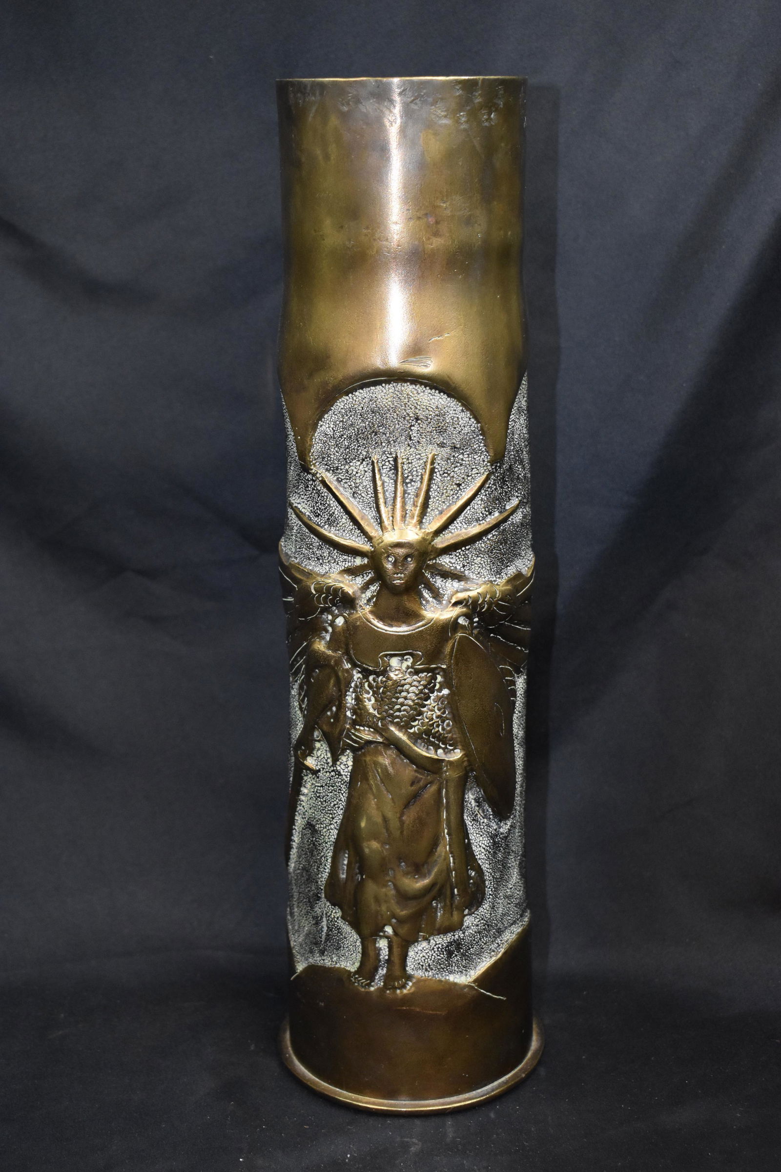 Statue of Liberty Trench Art German Mortar Shell Casing (1 of 8)