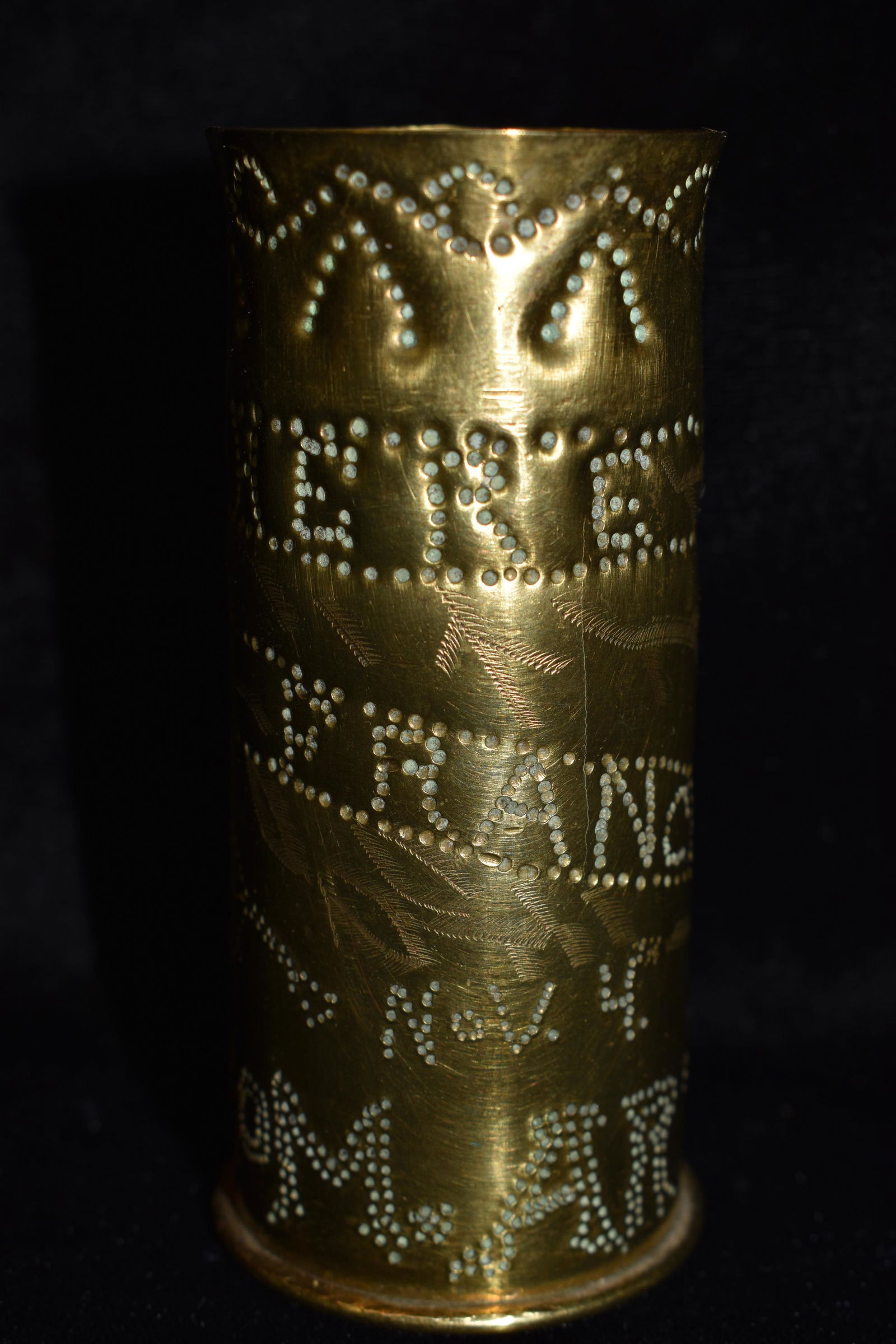 1918 World War 1 Trench Art 37 MM Shell Casing (1 of 5)
